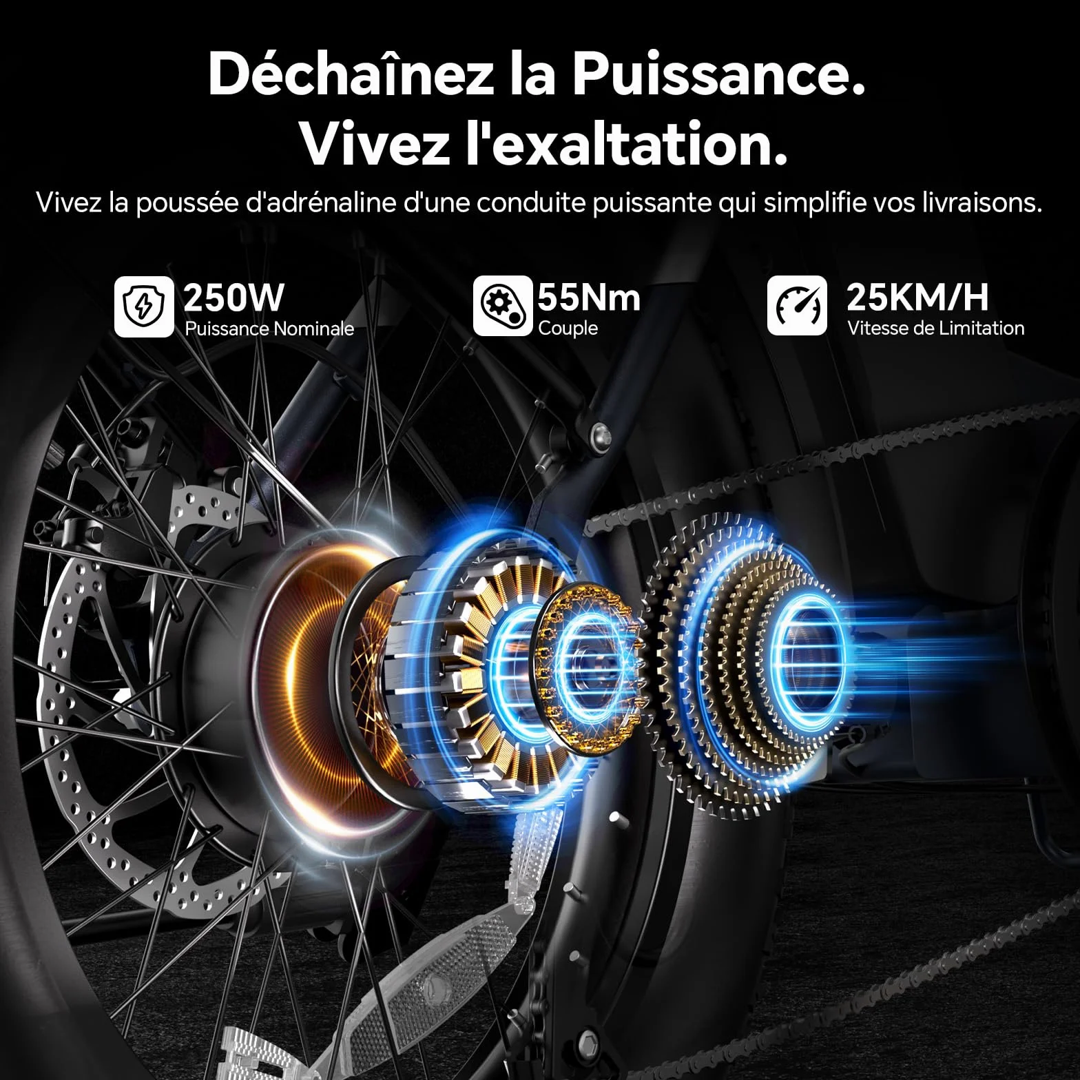 Touroll S2 2026 Vélo Électrique Pliable Tout-Terrain 20"×4.0" Fat Tire 150KM Autonomie Batterie 720Wh Amovible Moteur 250W 7 Vitesses E-Bike Urbain