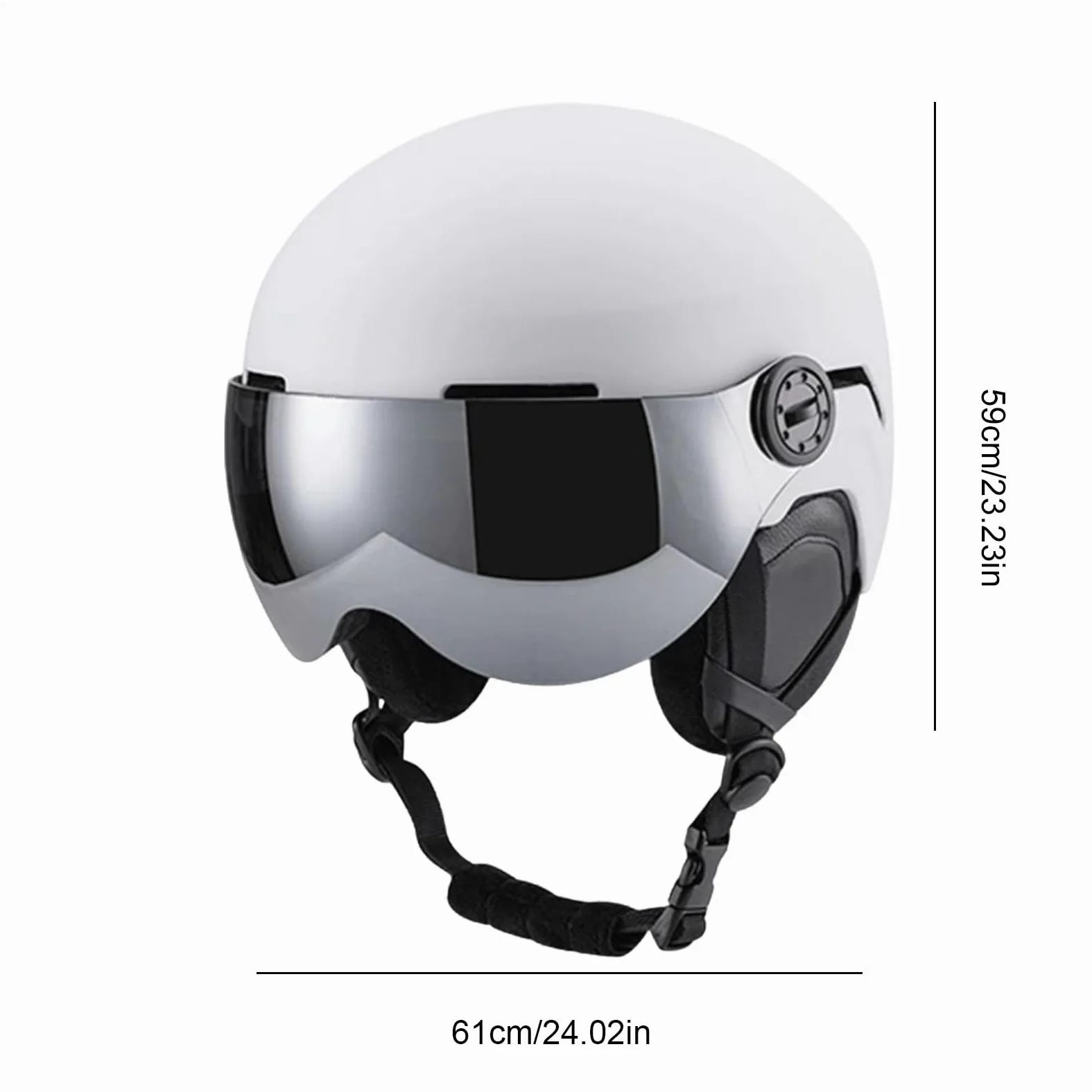 Casque pour le Snowboard,Antichoc Et Thermique Avec Masque | Casque Pour Sports De Neige À Coque Intérieure En Mousse - pour Hommes Femmes Jeunes Adultes Jeunes Skieur Snowboardeur Station Extérieur S