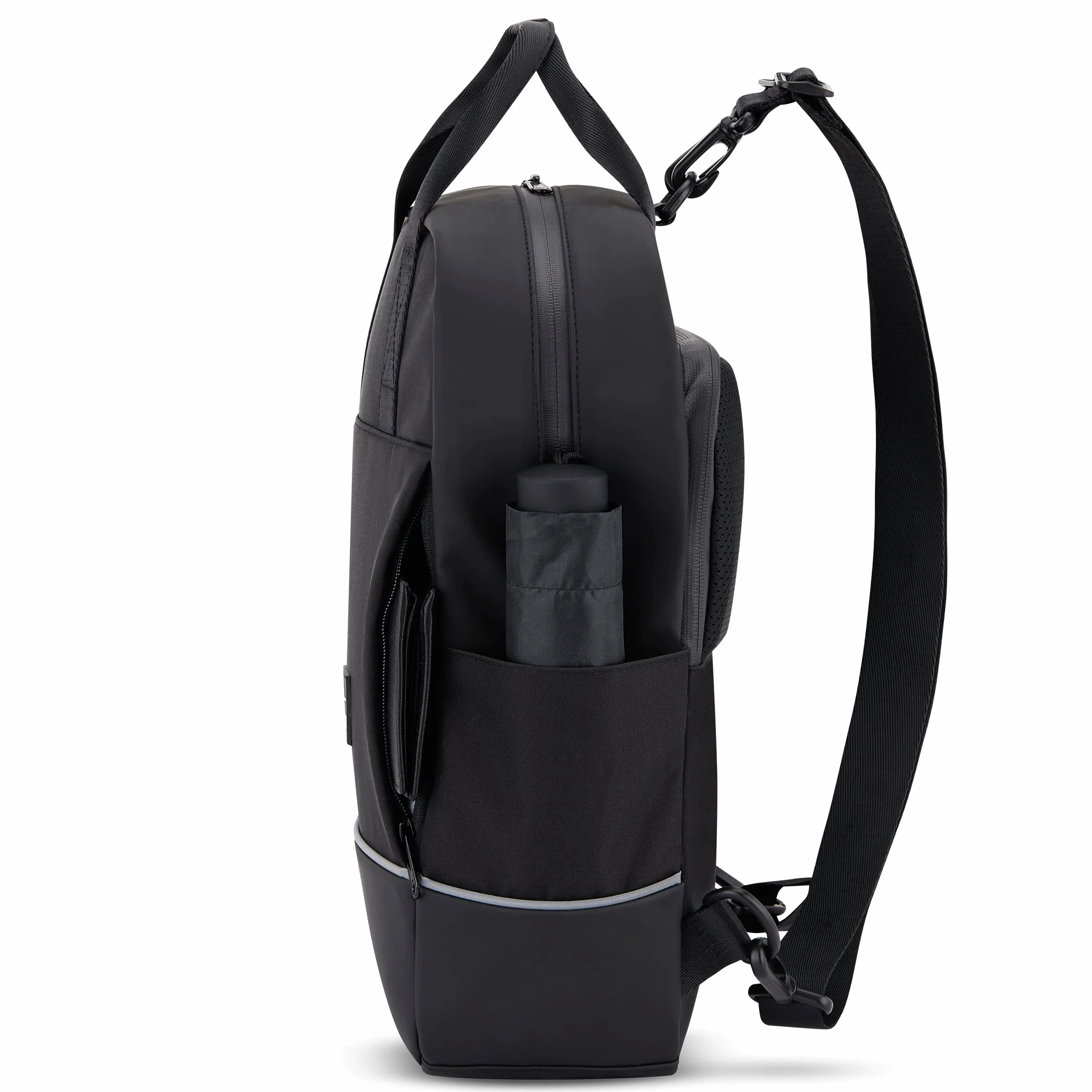 Johnny Urban Sacoche Vélo Noir - Jona Medium Bike - Sac à Dos Multifonctionnel 2 en 1 & Sacoche Arrière Bicyclette avec Compartiment pour Ordinateur Portable 14 Pouces - Hydrofuge
