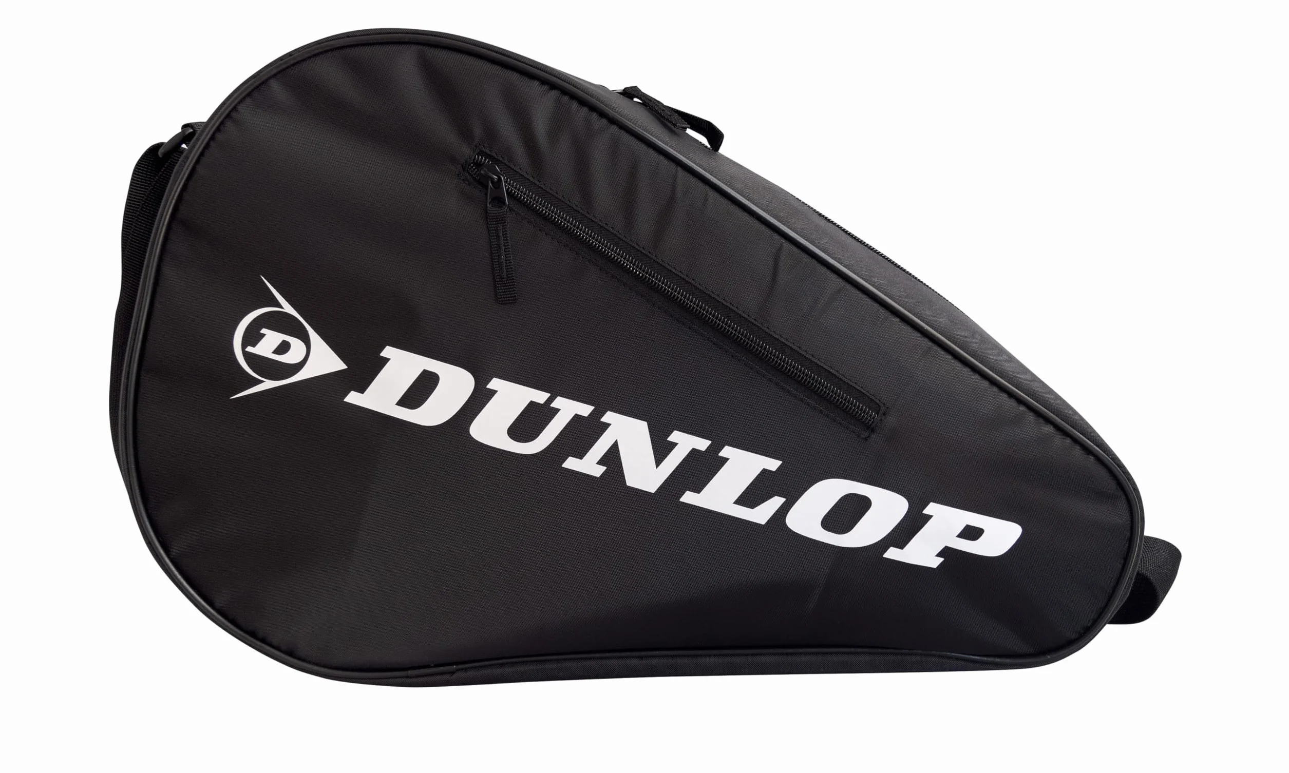 Sac de Padel Dunlop pour 2 Raquettes avec Doublure Thermique, Poche Extérieure, Bandoulière Réglable, Noir