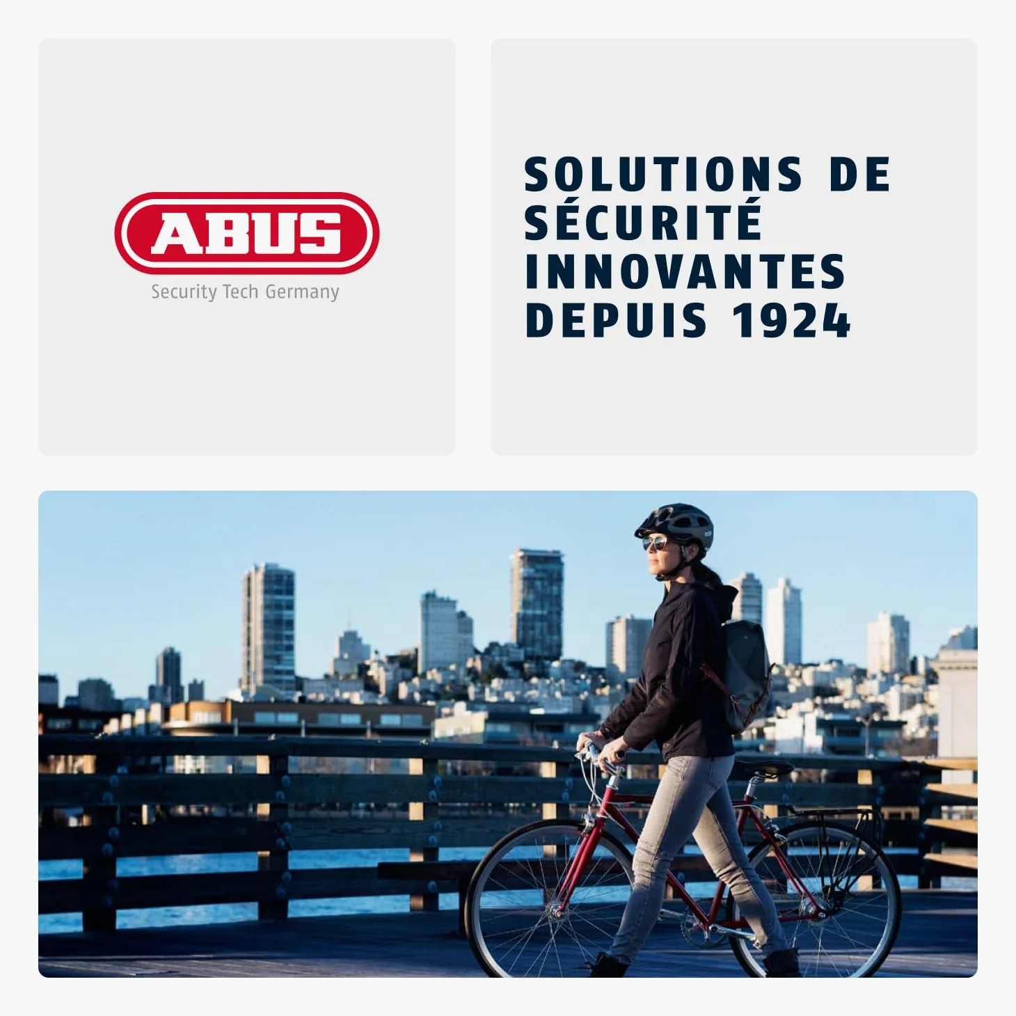 ABUS Casque de ville Youn-I ACE - Casque de vélo pour le quotidien - avec feu arrière LED intégré - pour femmes et hommes