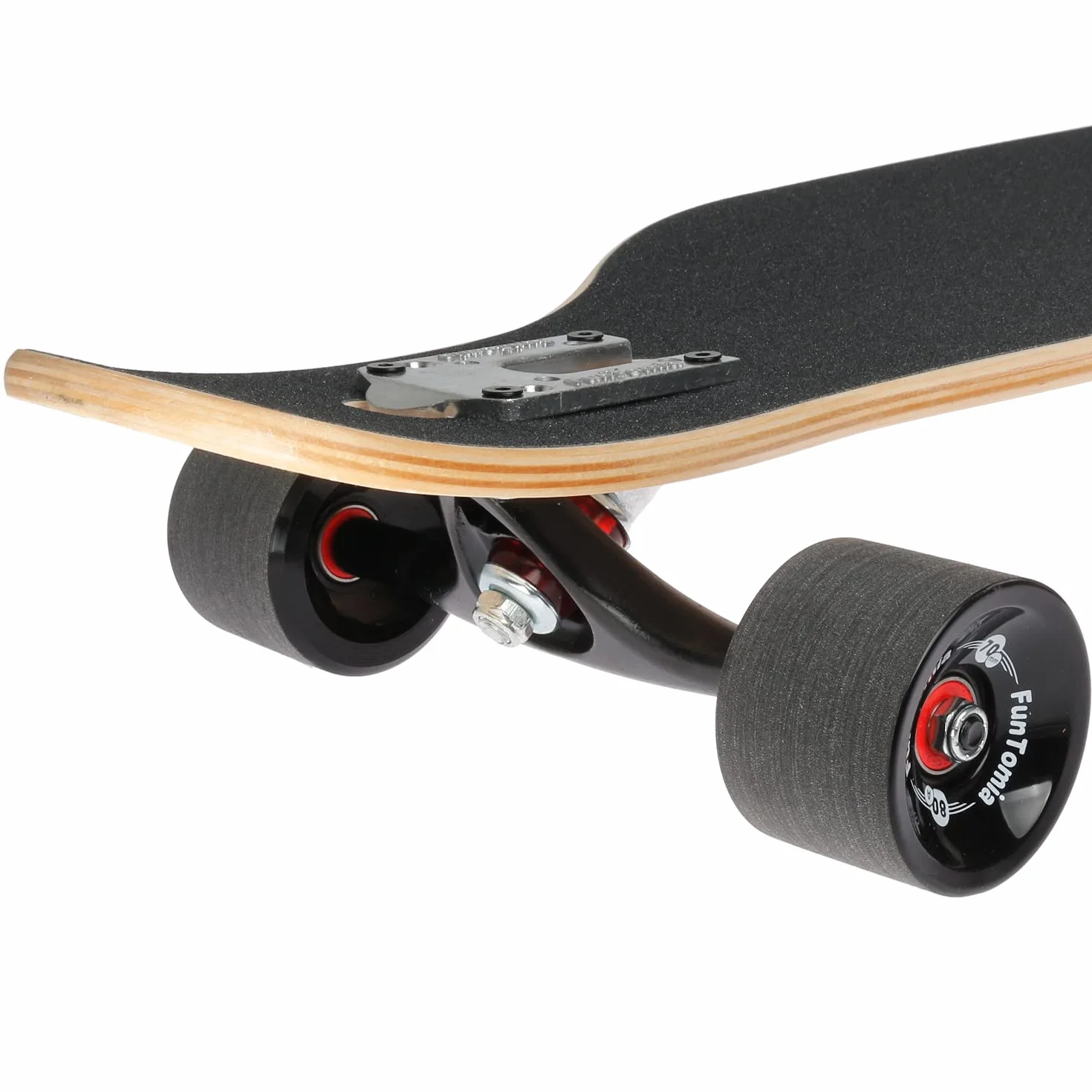 FunTomia Longboard 2 niveaux flexibles Skateboard Drop Through Cruiser Roulement à billes Mach1 Speed Outil en T