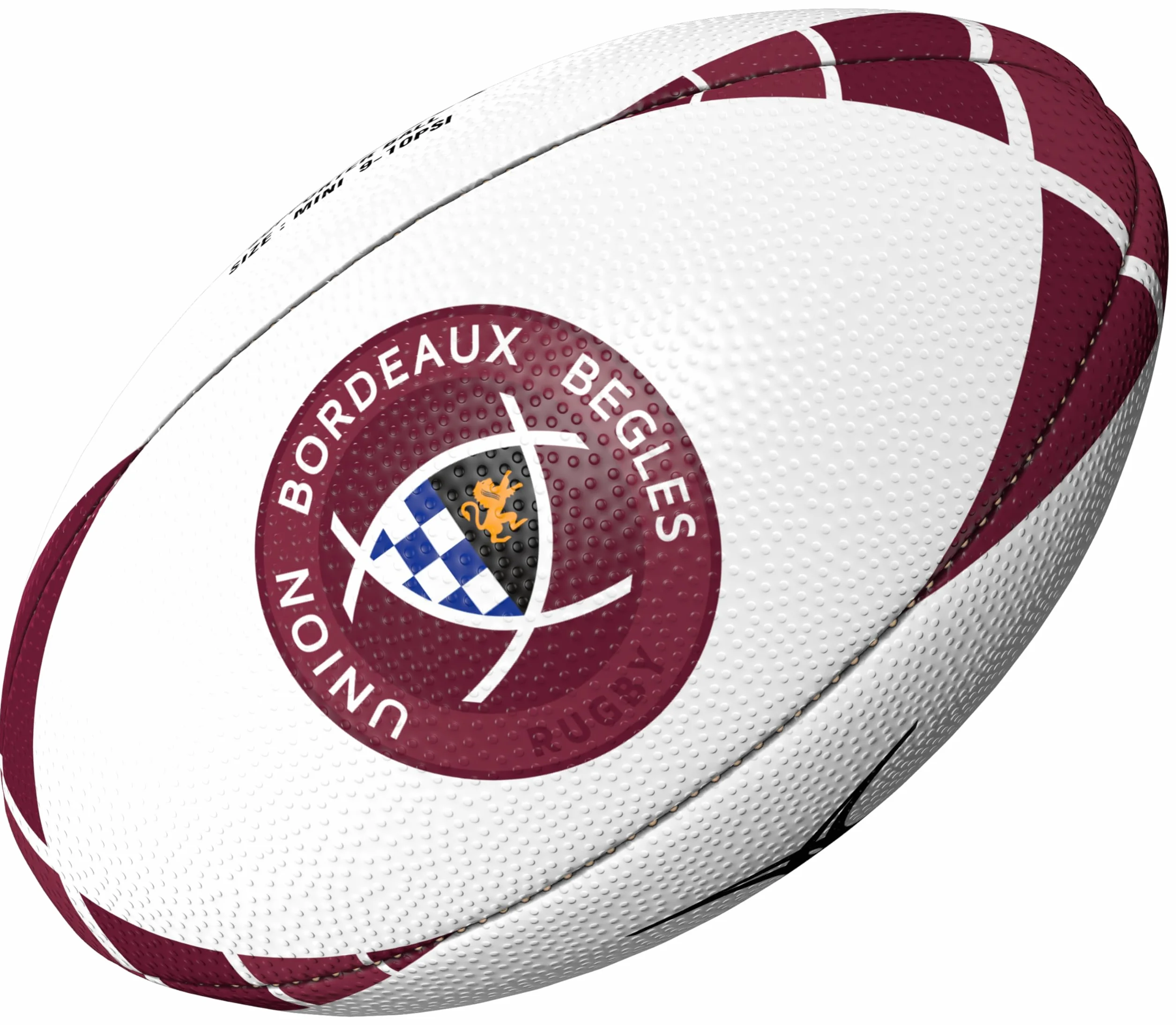 Gilbert Mini Ballon de Rugby UBB Bordeaux - Collection Officielle