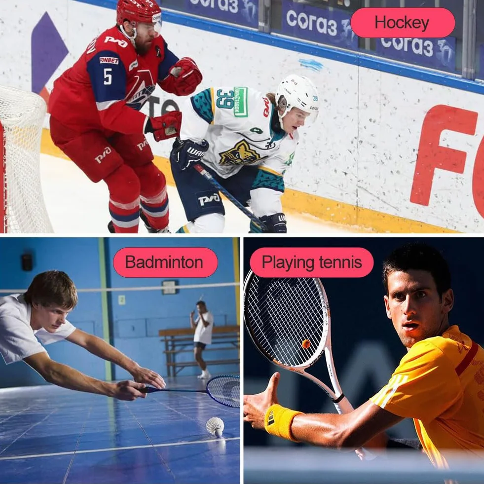 KARELLS Ruban de Hockey Auto-adhésif 25m × 25mm Rouge