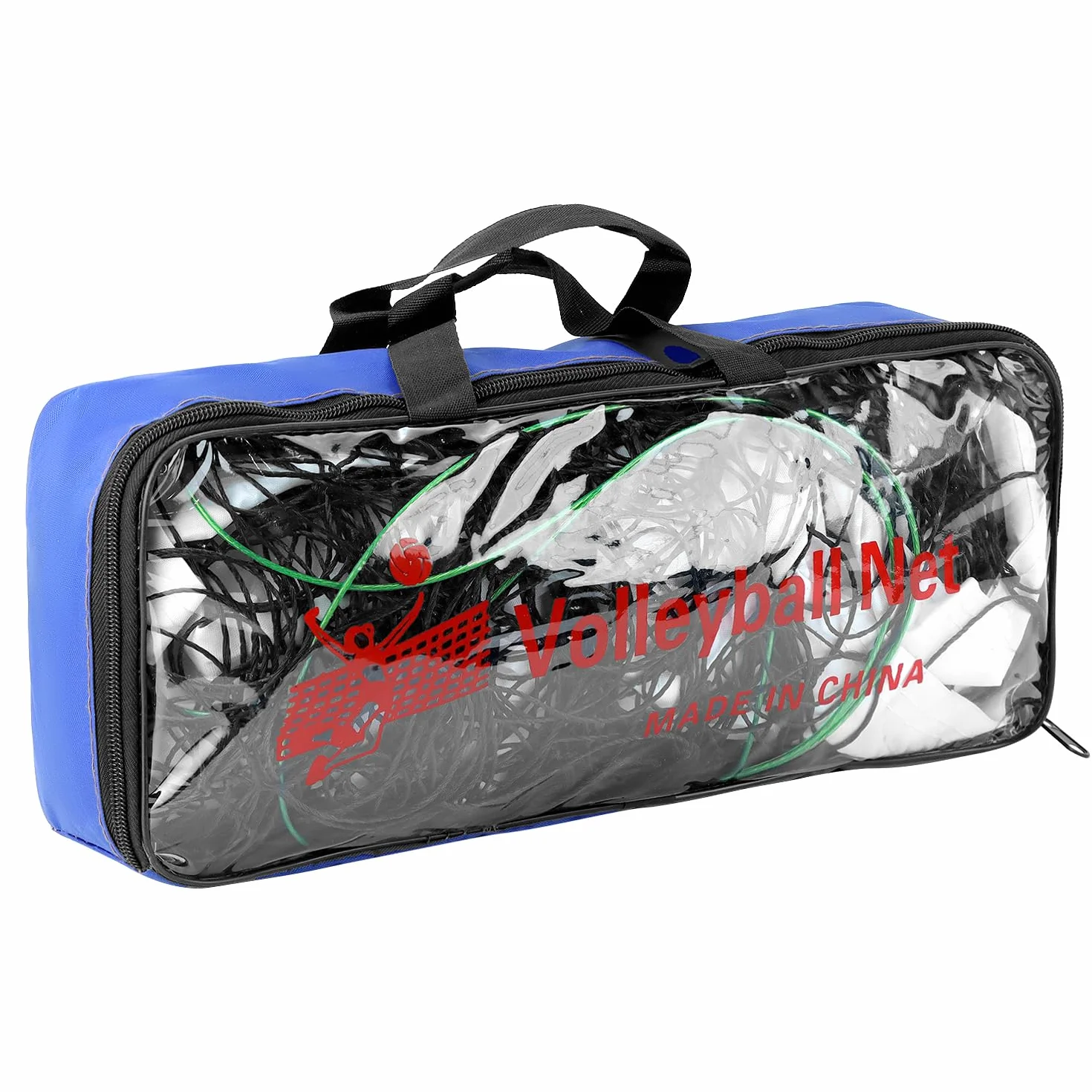QWORK Filet Pliable de Volleyball Taille Standard pour Plage Intérieur Extérieur avec Sac de Transport
