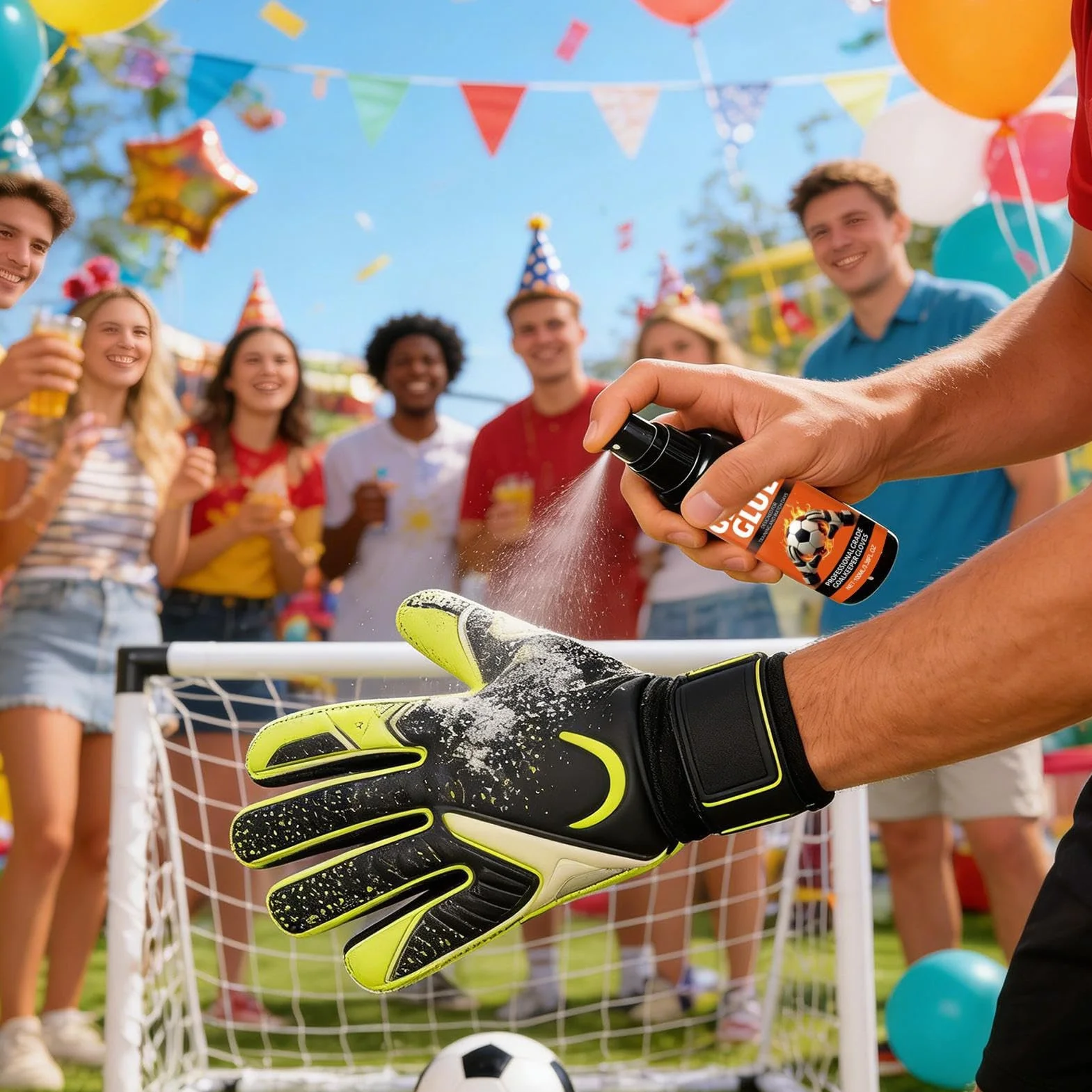 Spray Adhérent pour Gants de Football - 100ml, Antidérapant, Séchage Rapide