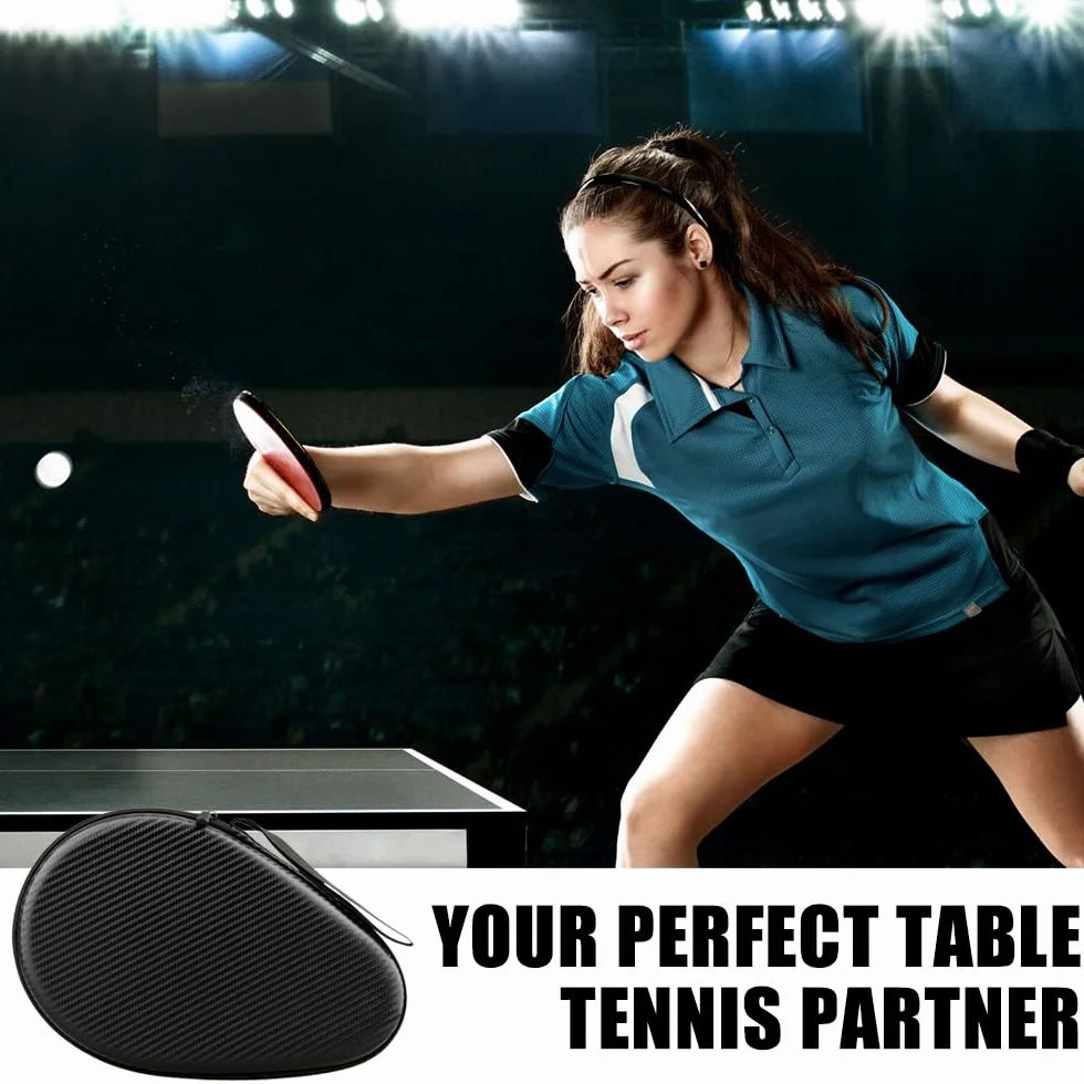 MiOYOOW Housse Raquette Tennis Table Coque Rigide étanche Fermeture Éclair
