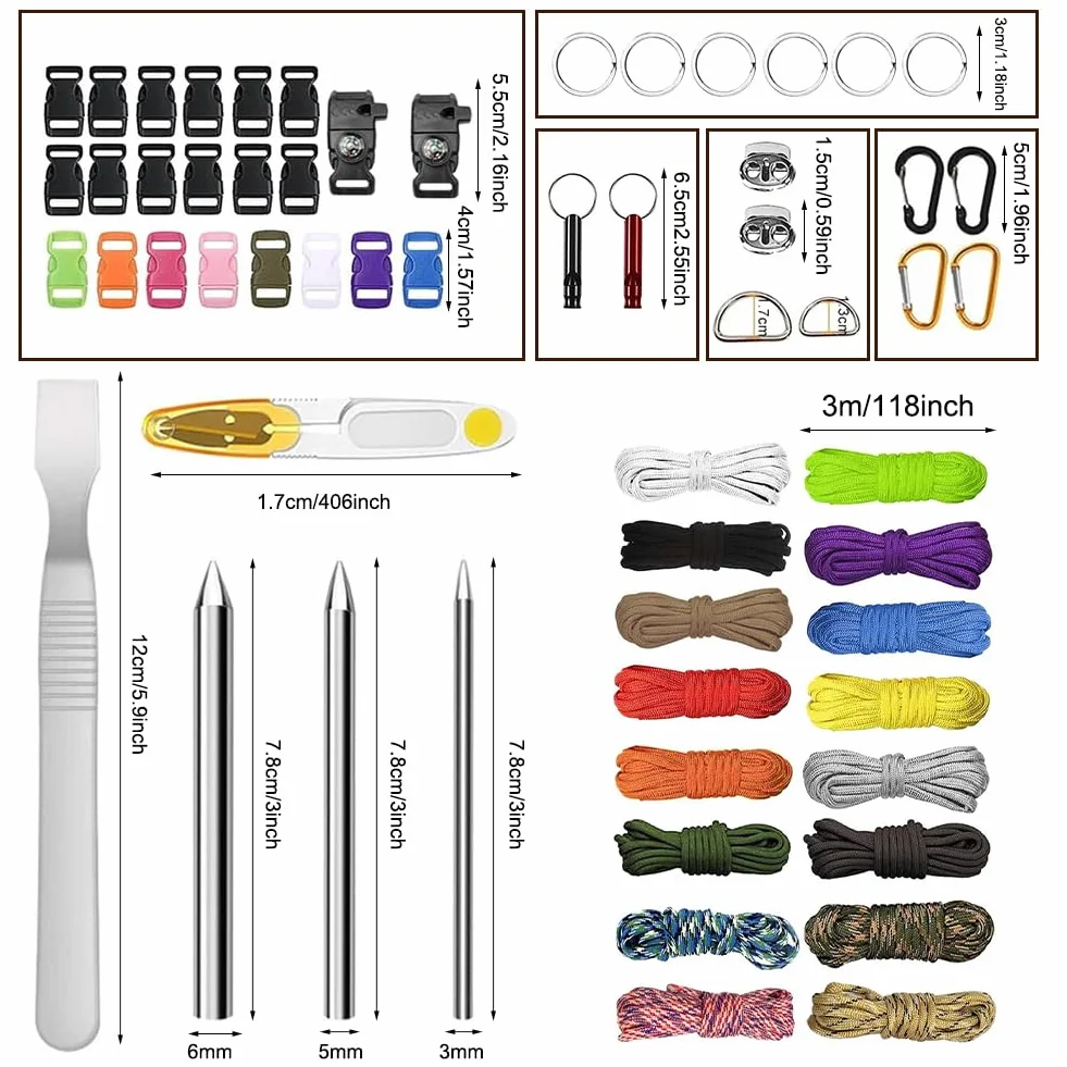 FARYODI Paracord 550 Corde 4 mm 7 noyaux nylon multi-usages bricolage bracelet laisse chien camping survie