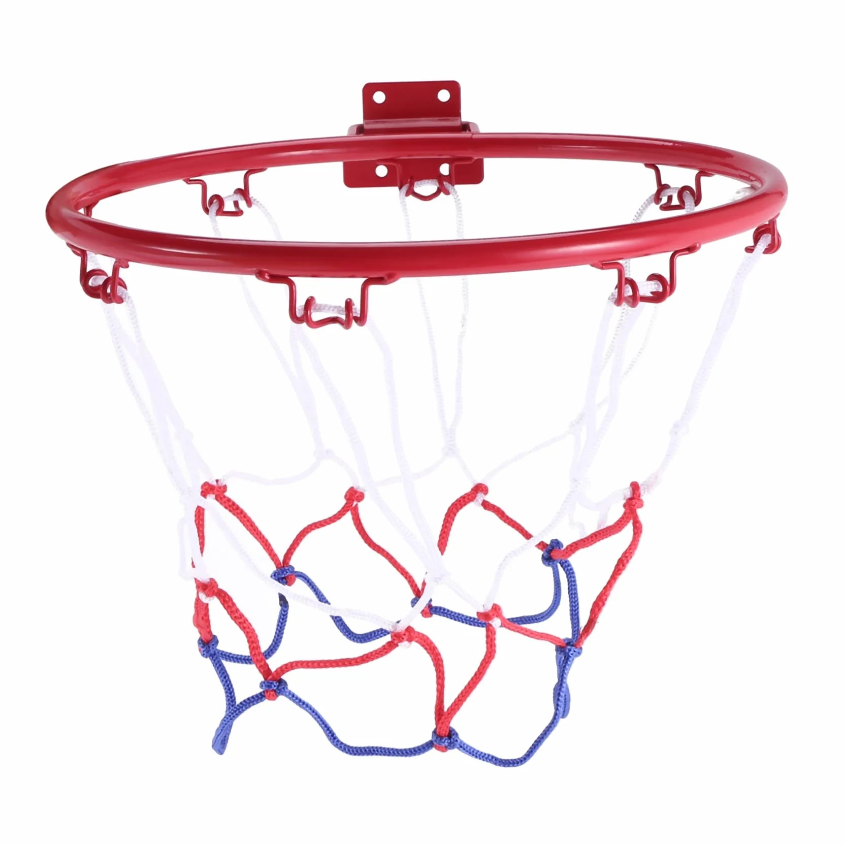 Panier de Basket-Ball Mural 32 cm Filet Jante Métal avec Vis Intérieur Extérieur