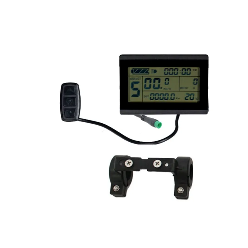 SPORTARC KT-LCD3U Compteur de vitesse électrique avec écran LCD pour vélo électrique avec prise USB 24/36/48 V Câble étanche