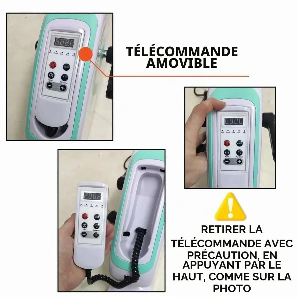 MedPlus Pédalier Électrique pour Thérapie de Réadaptation Mini Cycleette Gynastique Actif et Passif pour Bras et Jambes avec Ordinateur