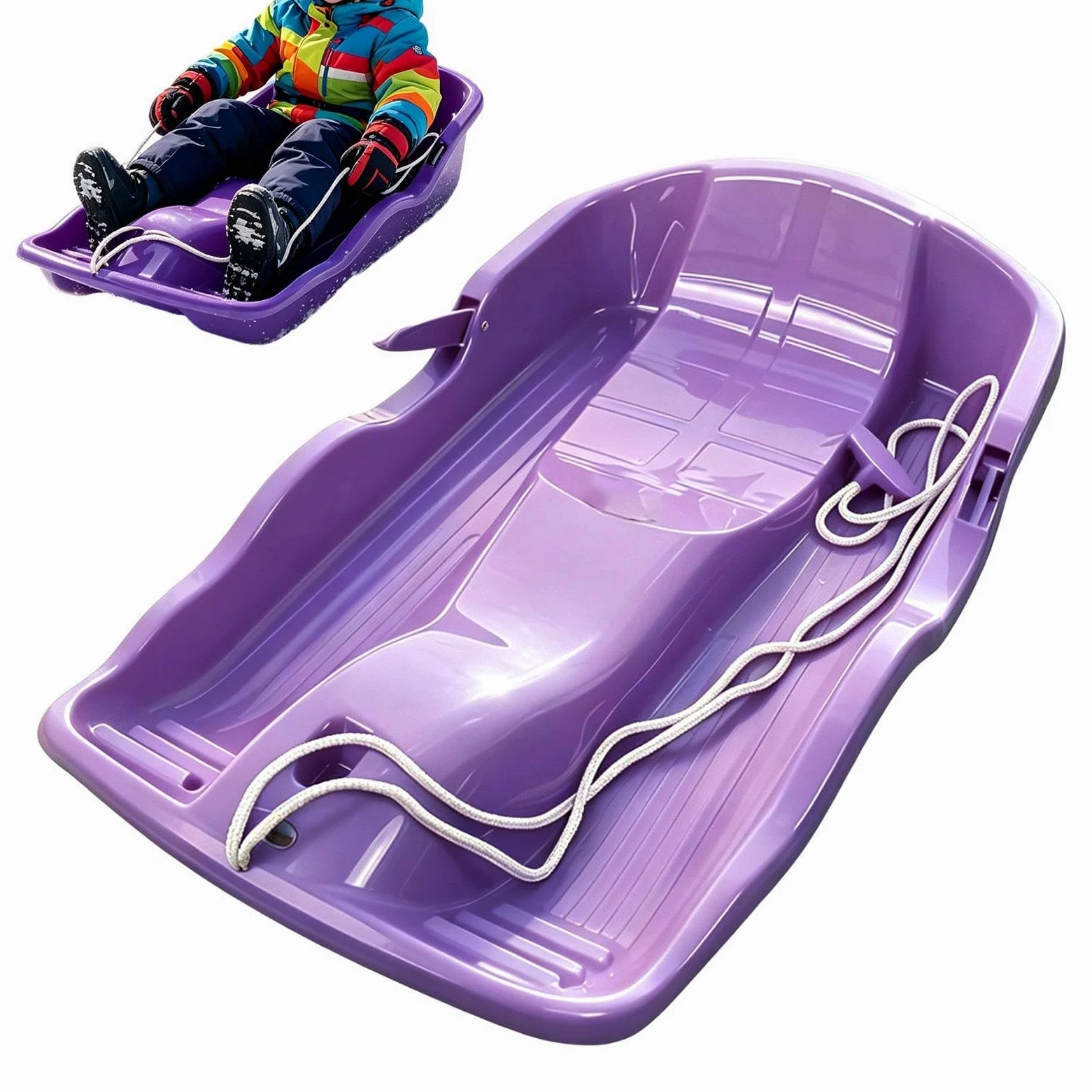 Luge De Neige Planche de Glisse sur épaisse et Sol Jouet d'hiver | Planche de Luge Pour hommes ami garçon fille extérieur rivière glacée lac ski Noël femmes
