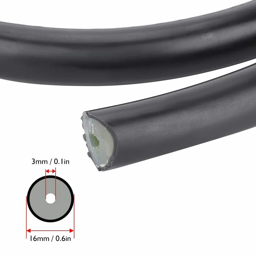 Tube en caoutchouc de chasse sous-marine 3x16mm léger durable bande de caoutchouc sous-marine sling tube de plongée sous-marine latex pour bricolage et remplacer tube ancien (1m)