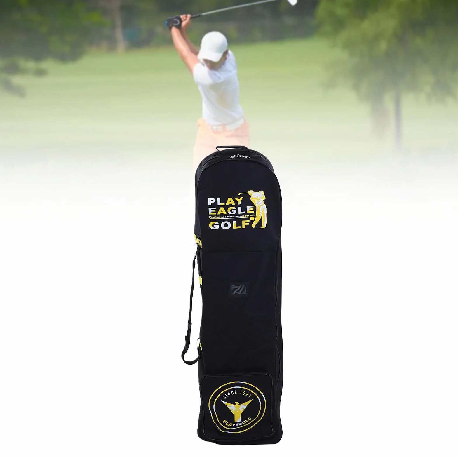 CHICIRIS Sac de Voyage de Golf Pliable 600D Oxford avec Roulettes