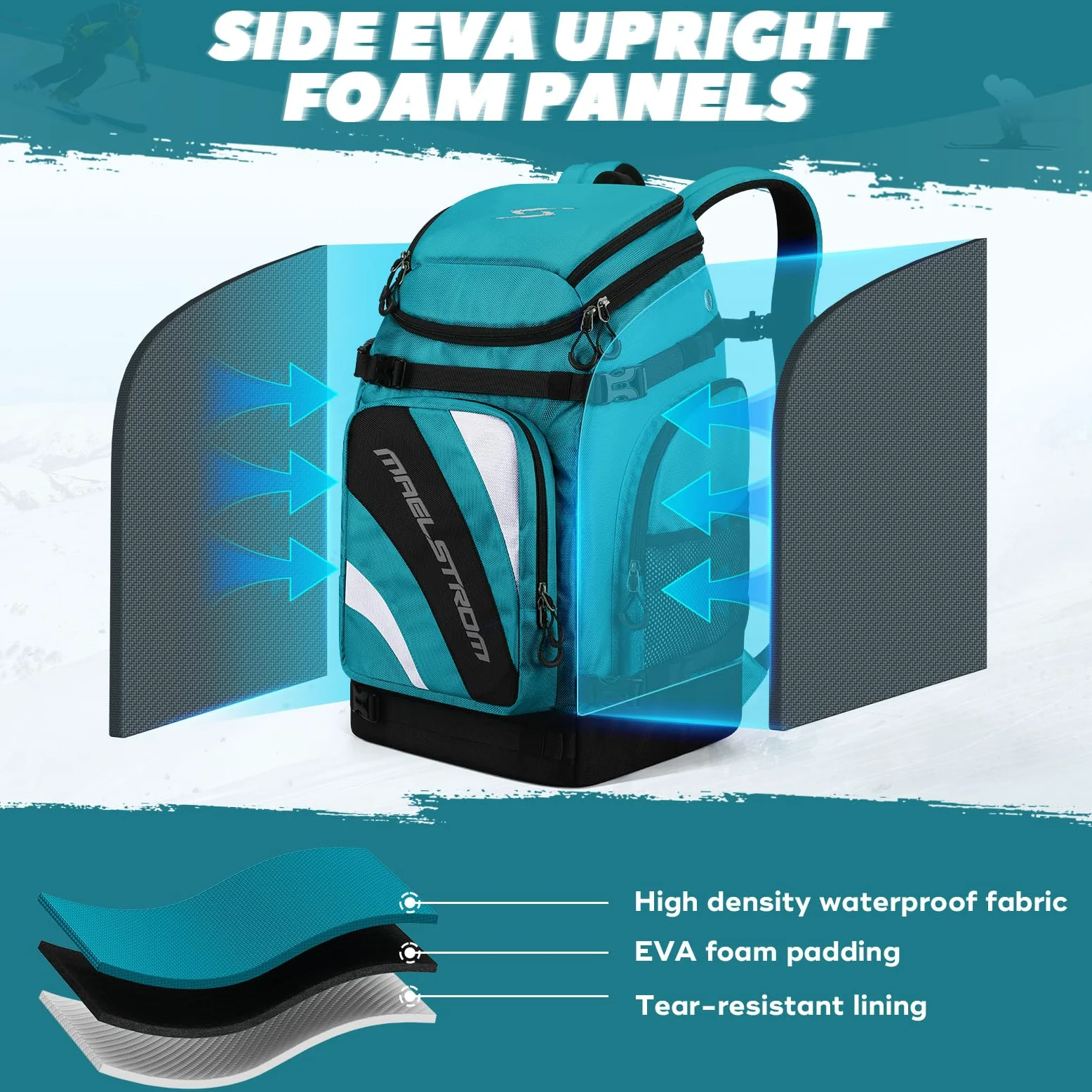 Maelstrom Large Ski Boot Travel Bag for Men Women
