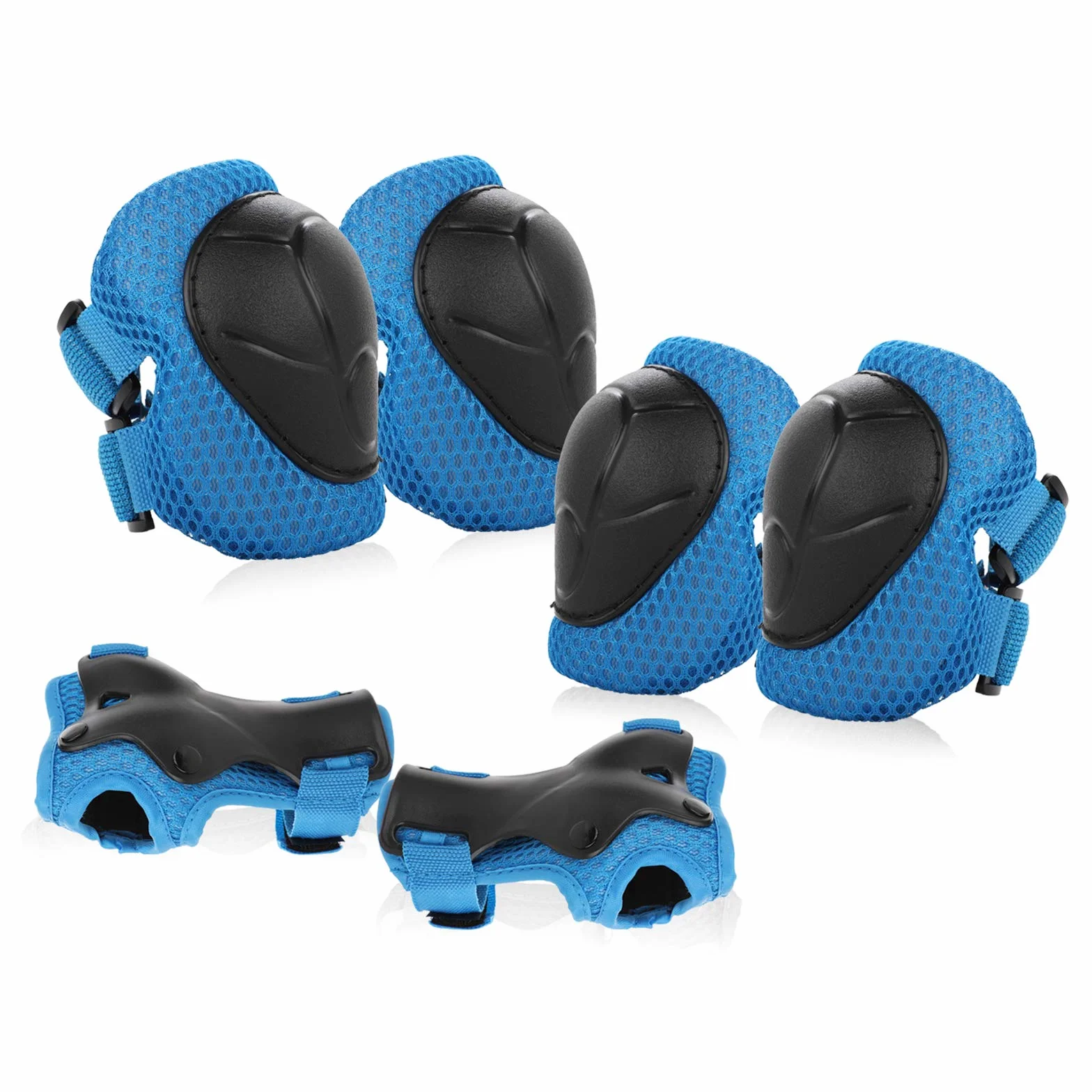 Sport Protection Enfant 6 Pcs Protège-Poignet Coudière Genouillère