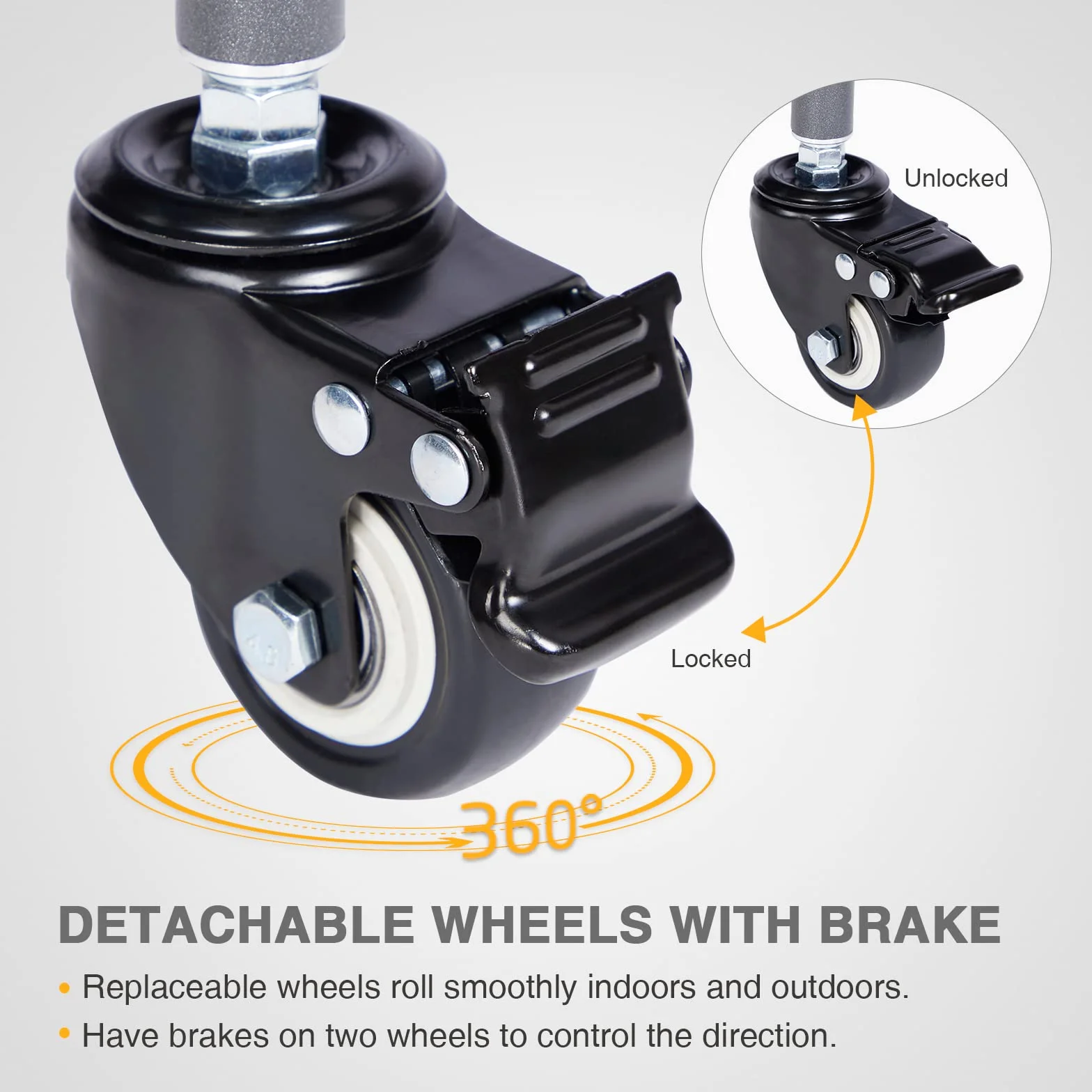 EVER ADVANCED Chariot de Rangement Pliable 83,8 x 57,9 cm pour Balles avec Roues verrouillables