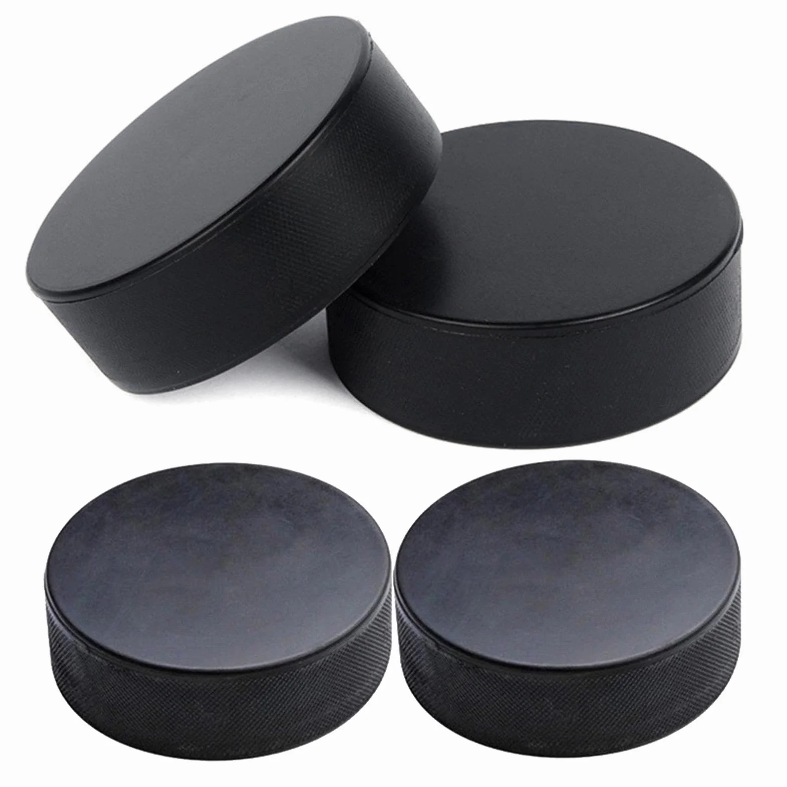 Palet de hockey sur glace 7,6 cm 4 pièces sans caoutchouc pour entraînement rouleau et étang