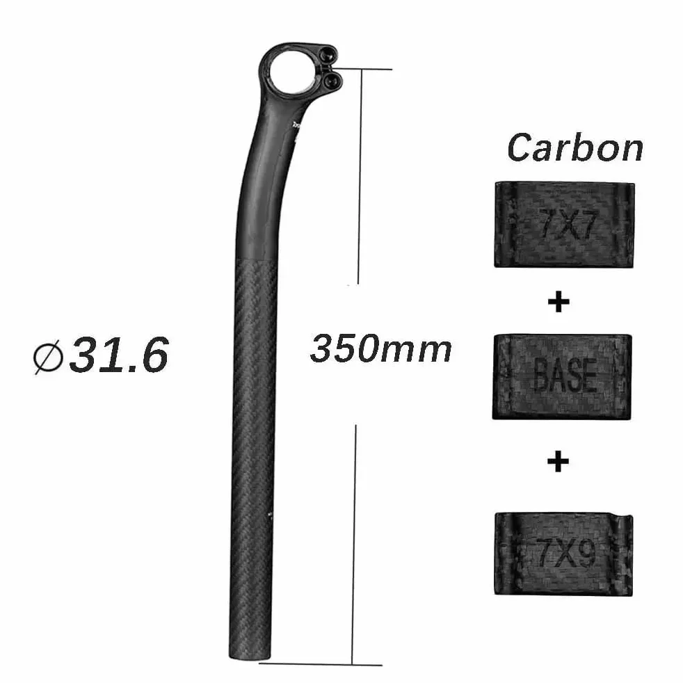 Selle de vélo pour Elita ONEtige de Selle de vélo recul en Carbone 5/20mm Tige de Selle VTT