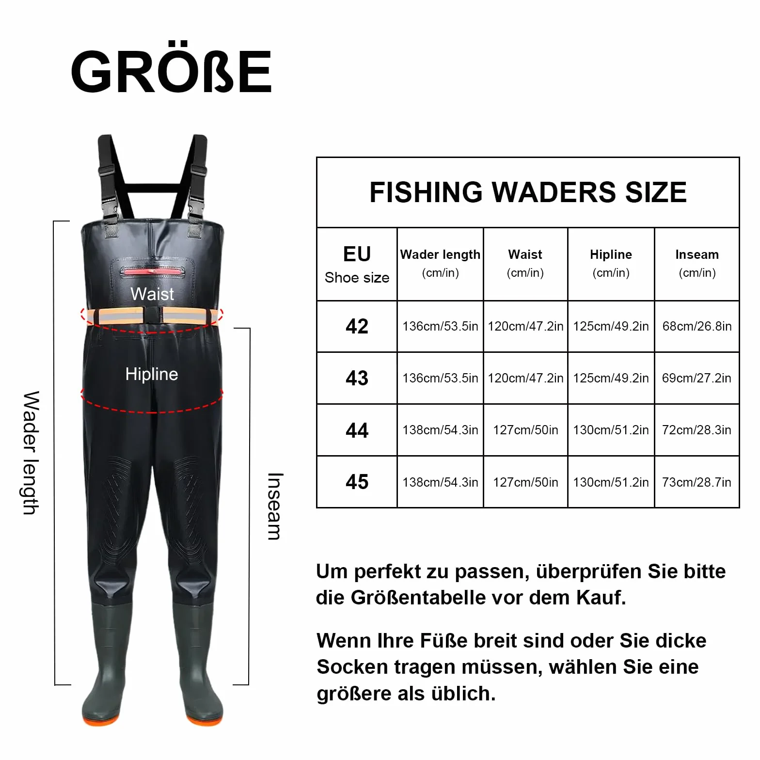 Waders homme femme pantalon pêche avec bottes respirant imperméable adulte