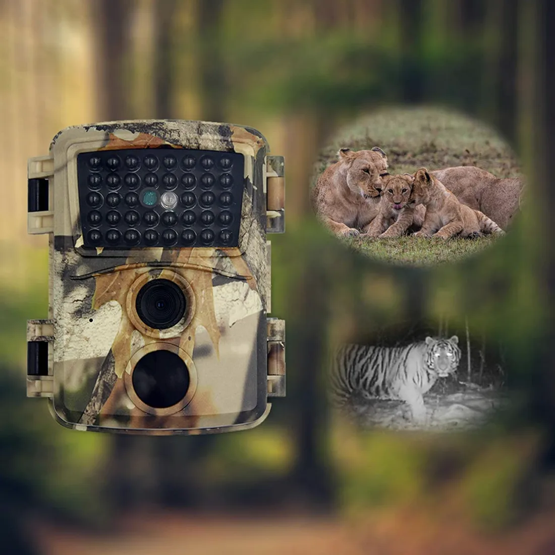 Mise à Niveau de la Mini caméra de Jeu de Piste 12MP 1080P caméra extérieure avec caméra de Chasse à Vision Nocturne pour la Surveillance de la Faune, 38 LED infrarouges