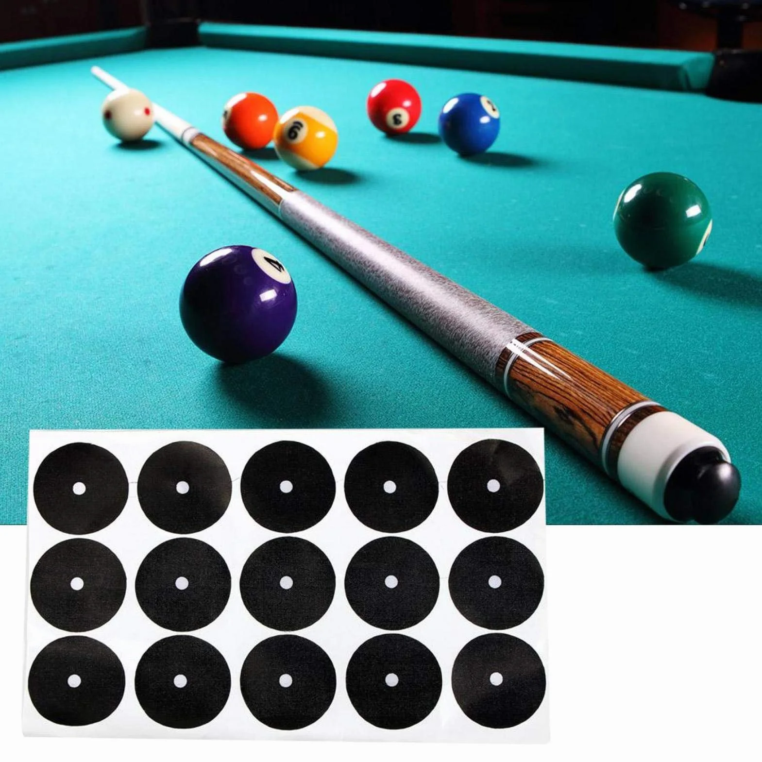Autocollant de Point de Bille de Table de Billard Accessoires Localisateur