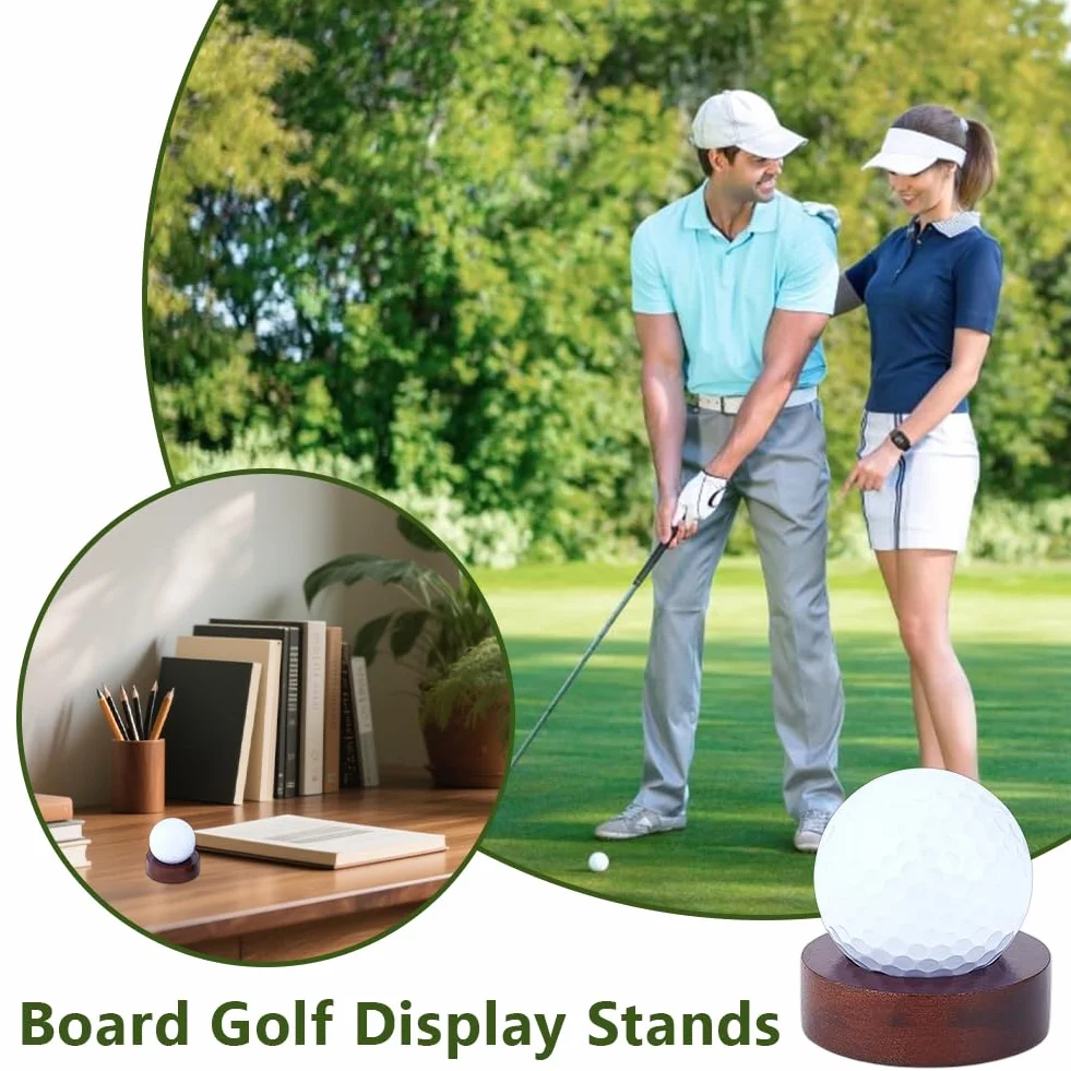 OLYCRAFT présentoir ballon de Golf en bois 5cm pin support affichage balles décor bureau