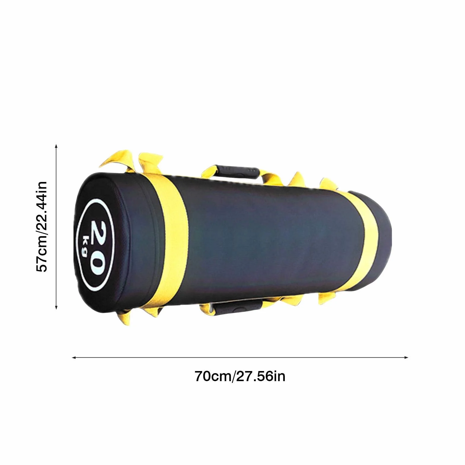 Sac Sable Fitness 20KG Réglable avec Poignées pour Haltérophilie Crossfit