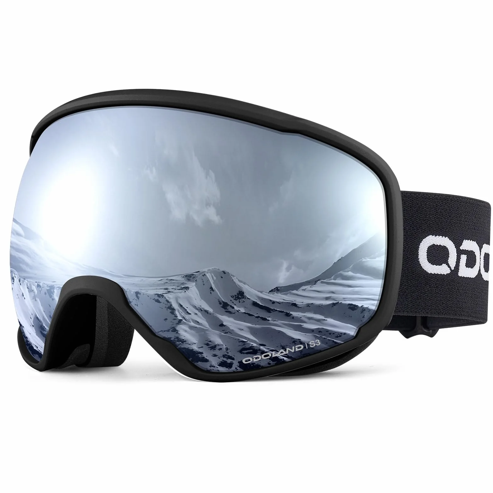 Odoland Lunettes de Ski Masque Snowboard Anti-UV400 Anti-Buée OTG Sphérique