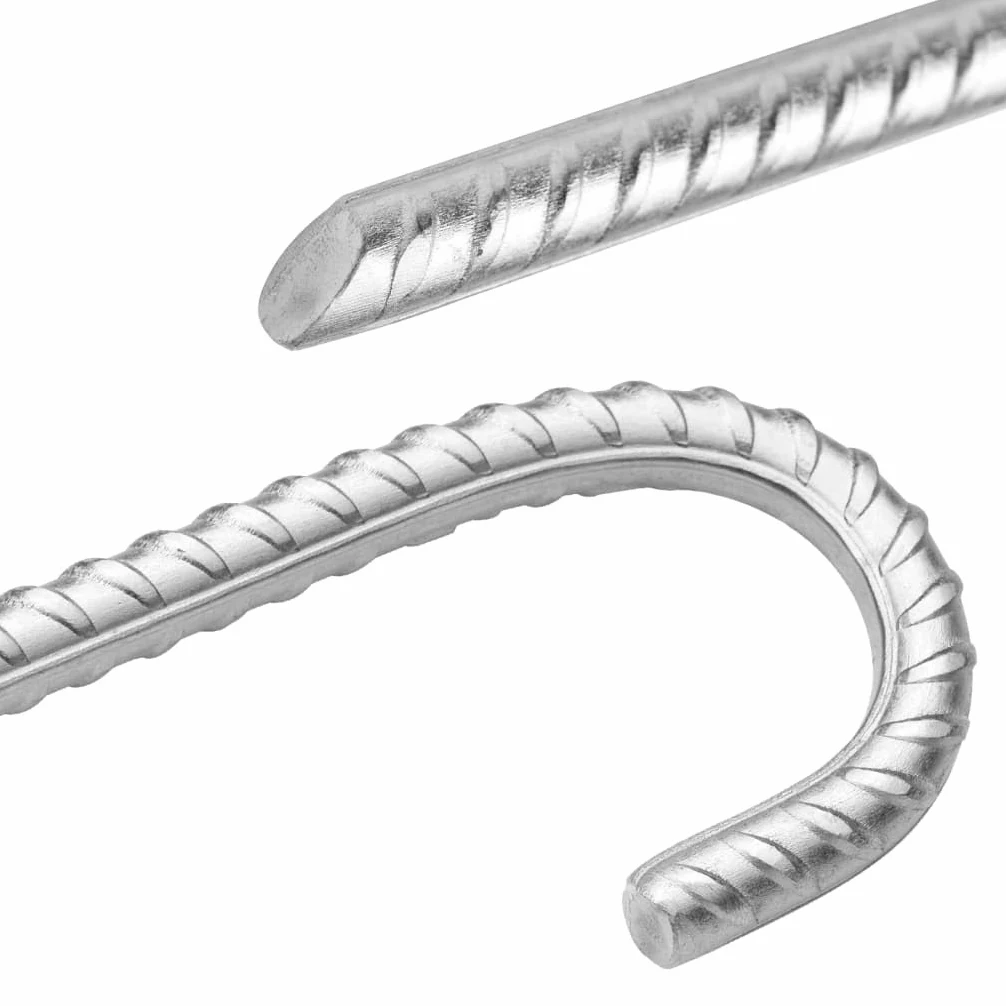 Piquets De Tente 12 Pcs 41,5 Cm Acier Galvanisé | Surface Filetée Anti-Glissement, Crochet Supérieur, Fixation Solide, Usage Multifonctionnel