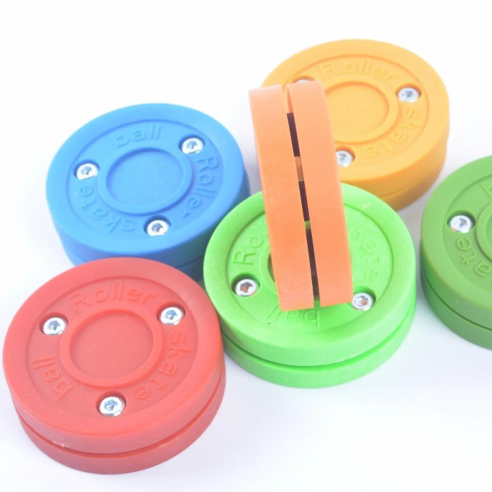 Puck Hockey Inline Street Loi Pierre - Disque en acier inoxydable, équipement sportif à rouleaux extérieur