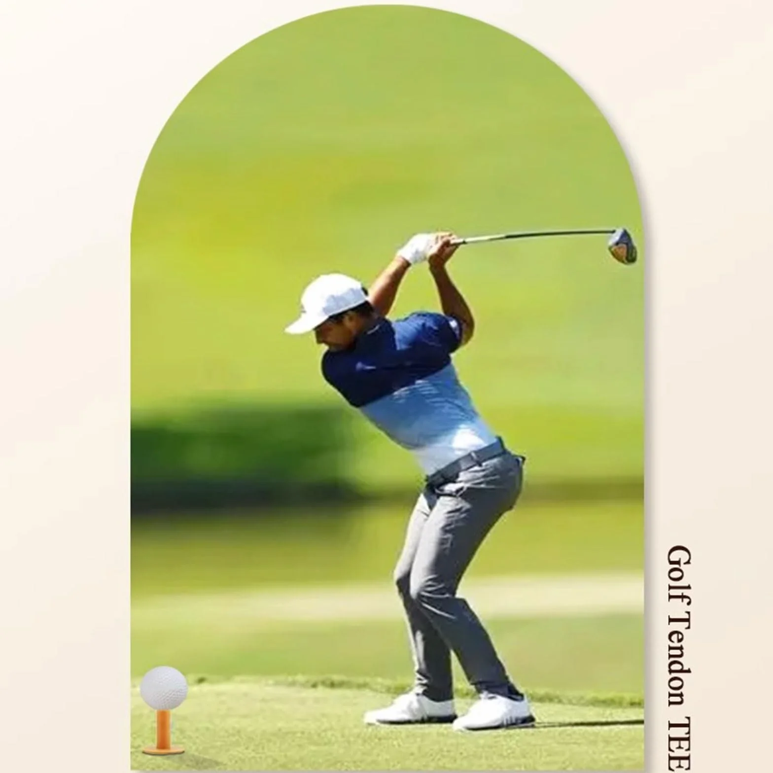 Support de tees de golf pour tapis d'entraînement 35-80 mm en caoutchouc