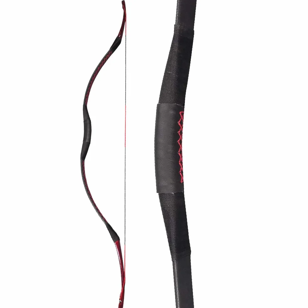 Arc Traditionnel en Bois à la Main 25-40 lbs Arc Recurve Laminé de Chasse