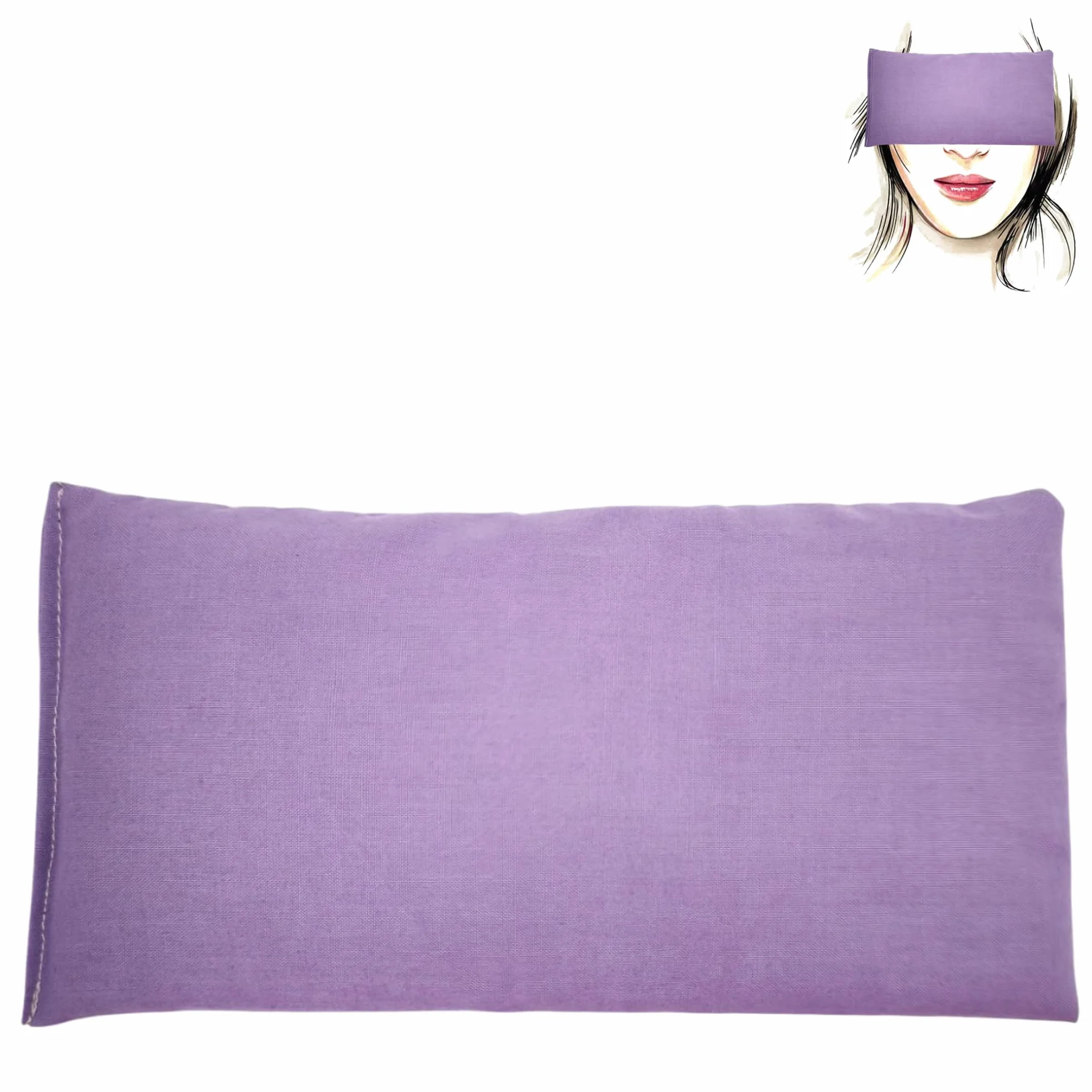 Pack 4 Coussins de Yoga pour les Yeux Graines de Lavande et de Riz 21x11cm