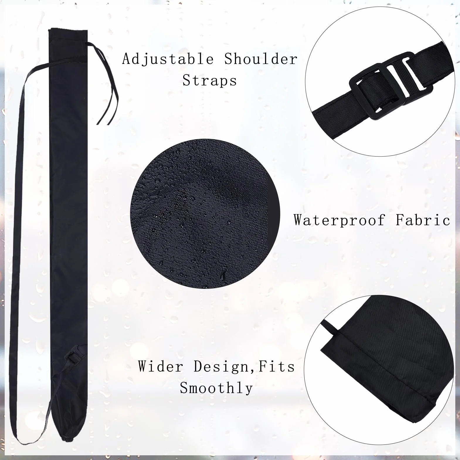 NICENEEDED Sac Parapluie Amélioré