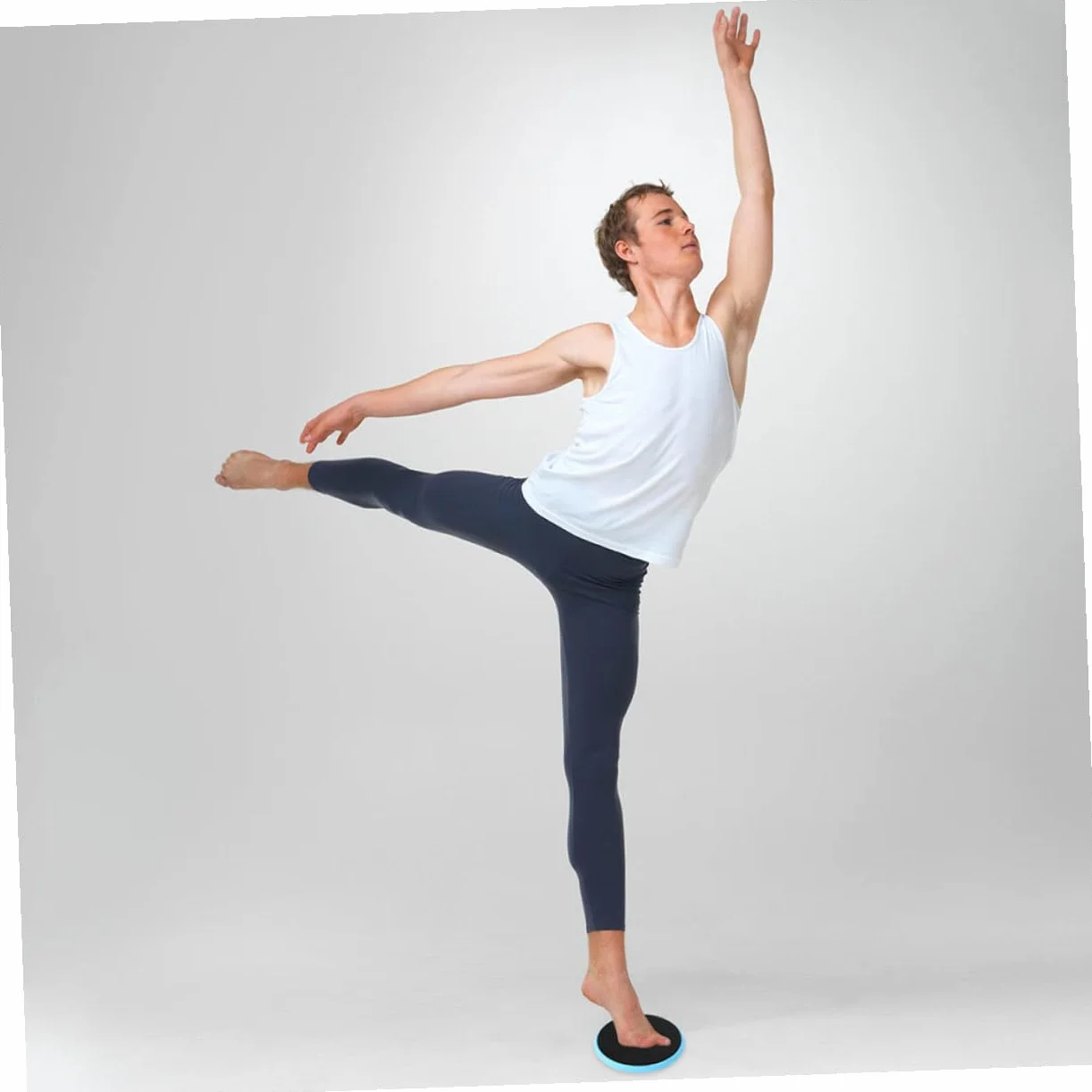 Sosoport Planche Tournante Ballet Bleu Nylon Réduit la Friction Équilibre Yoga