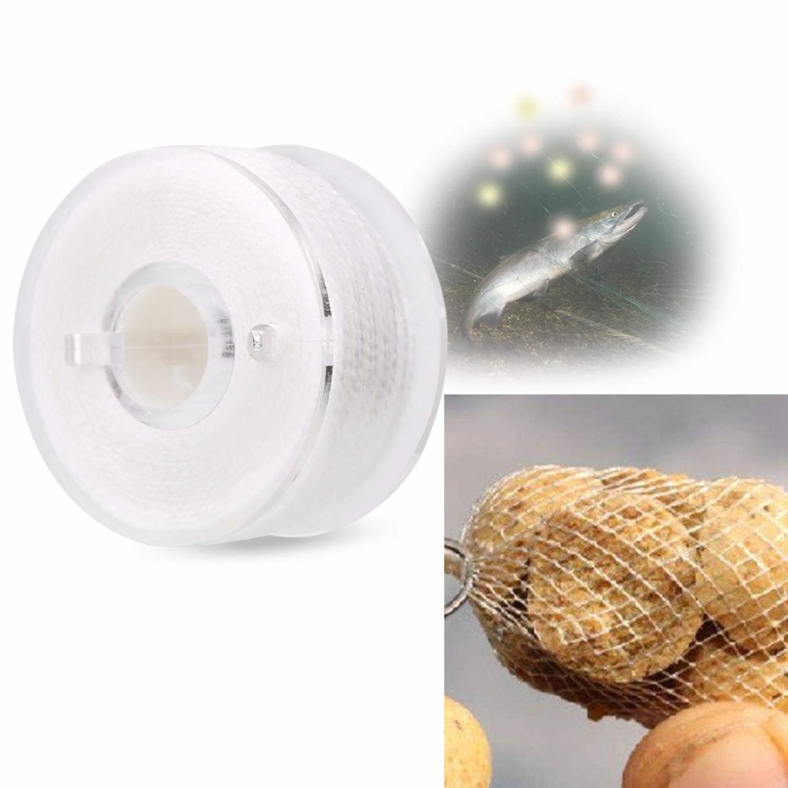 Lignes de pêche à la Carpe, 3 pièces Sacs PVA Kit, bobines de Ligne de pêche PVA, Ruban