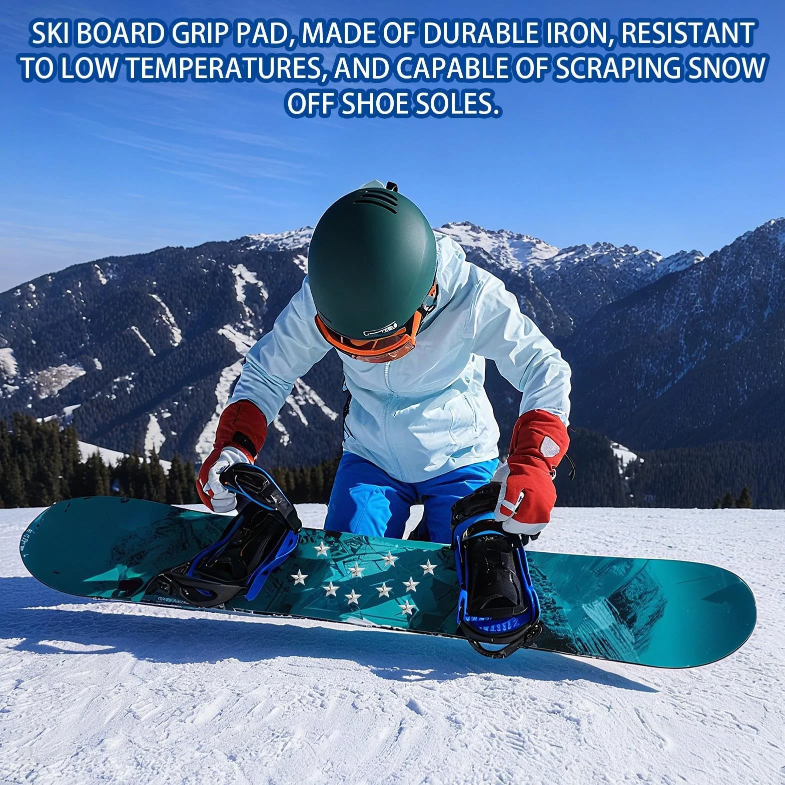 Patine De Snowboard Antidérapant 10 Pièces Adhésives Plaques De Stomp pour Snowboard