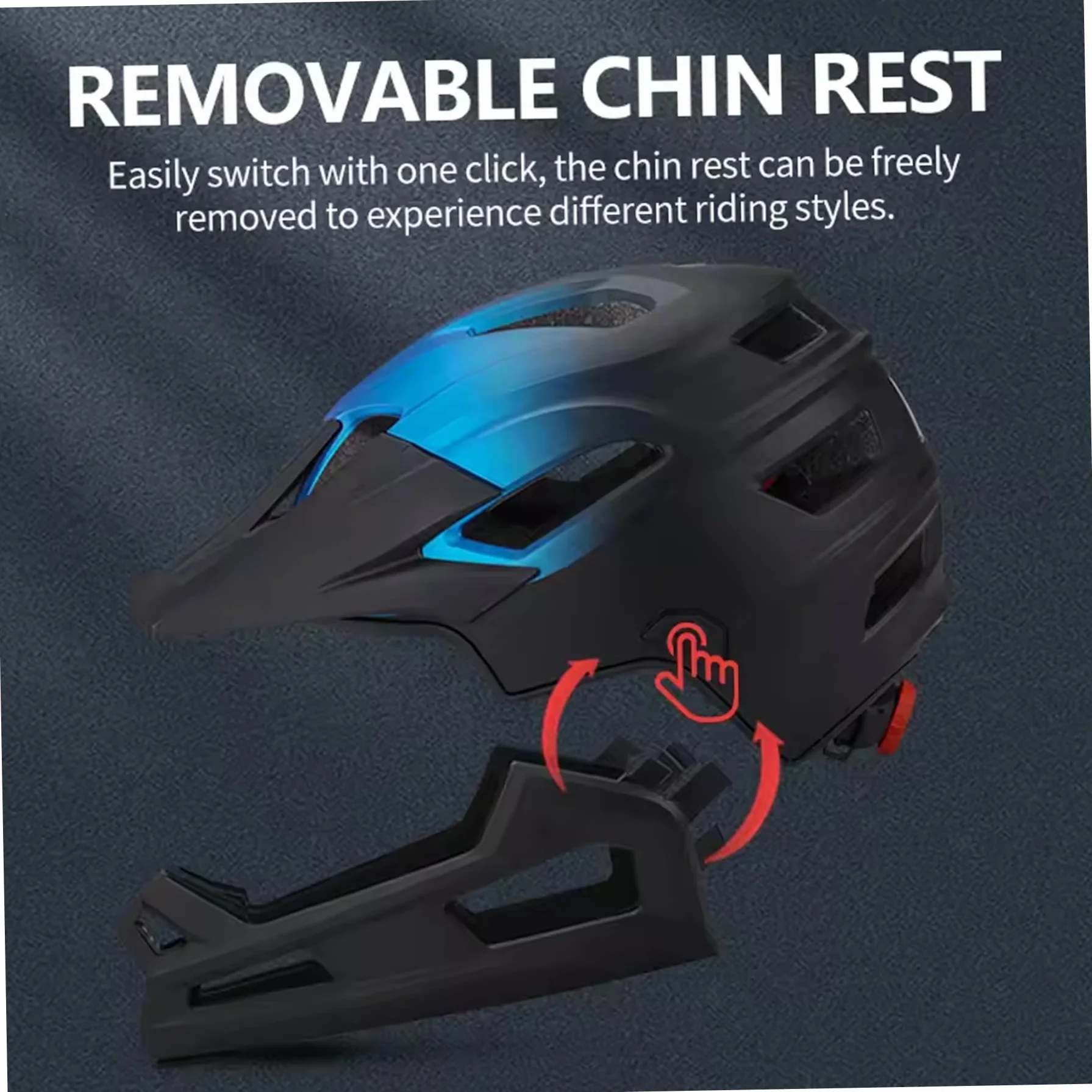 Casque de vélo intégral Demi-Jet pour Adultes Hommes Femmes, résistant au Vent, mentonnière Amovible, léger Ajustable