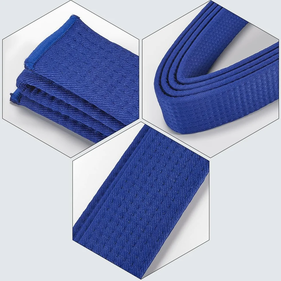 CREATCABIN Ceinture Jiu Jitsu Bleu Foncé 280cm Polyester Judo Arts Martiaux