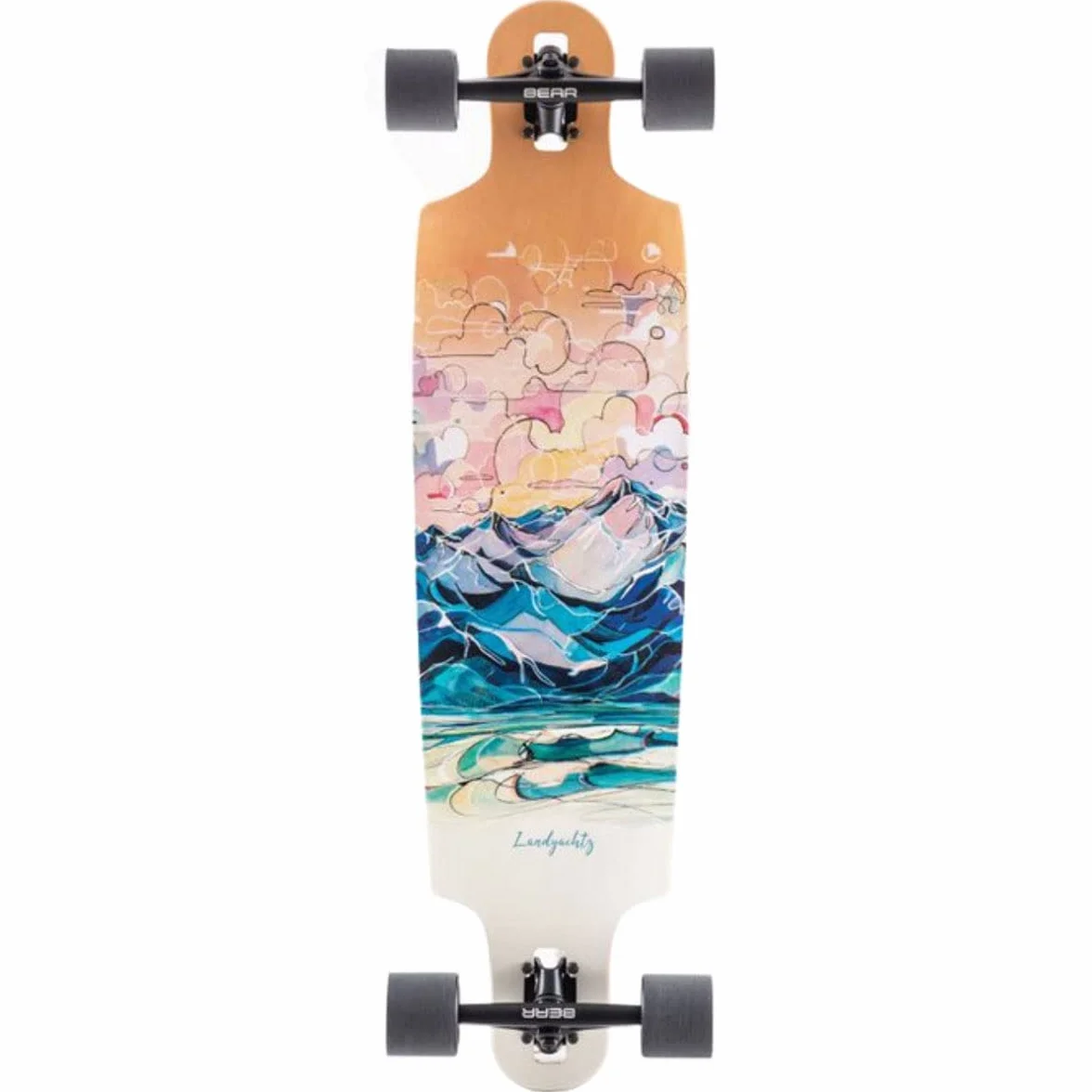 LANDYACHTZ Longboard Drop Cat 38 38.6 x 9.9