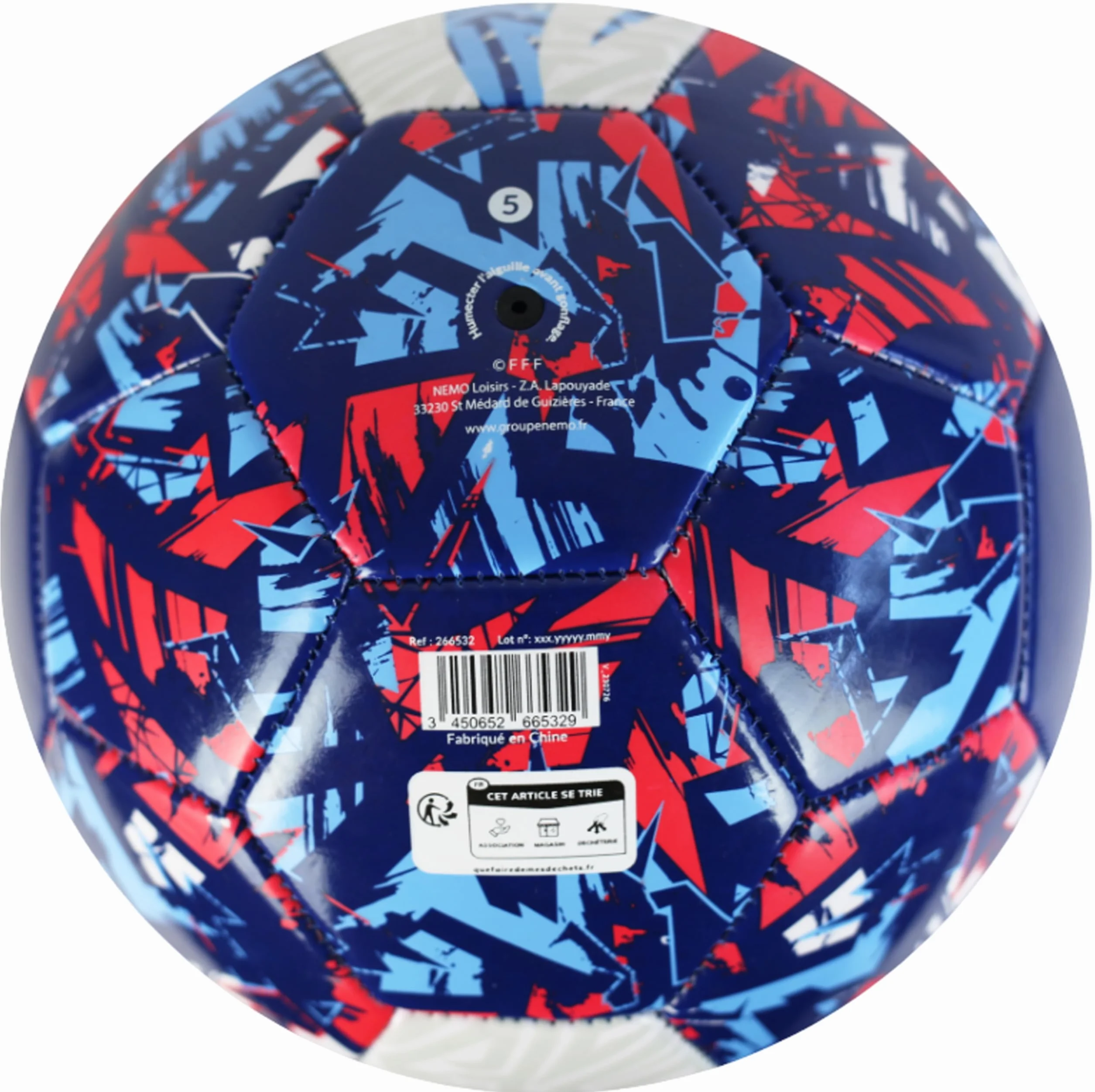 Ballon de Football France 2 étoiles Collection Officielle Equipe de France T 5