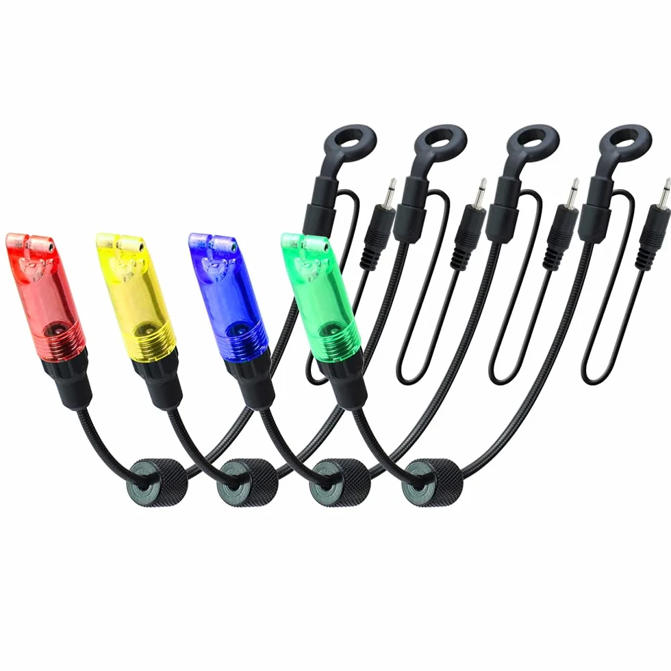 Swinger pêche carpe LED 2,5 mm détachable indicateur touche lot 4