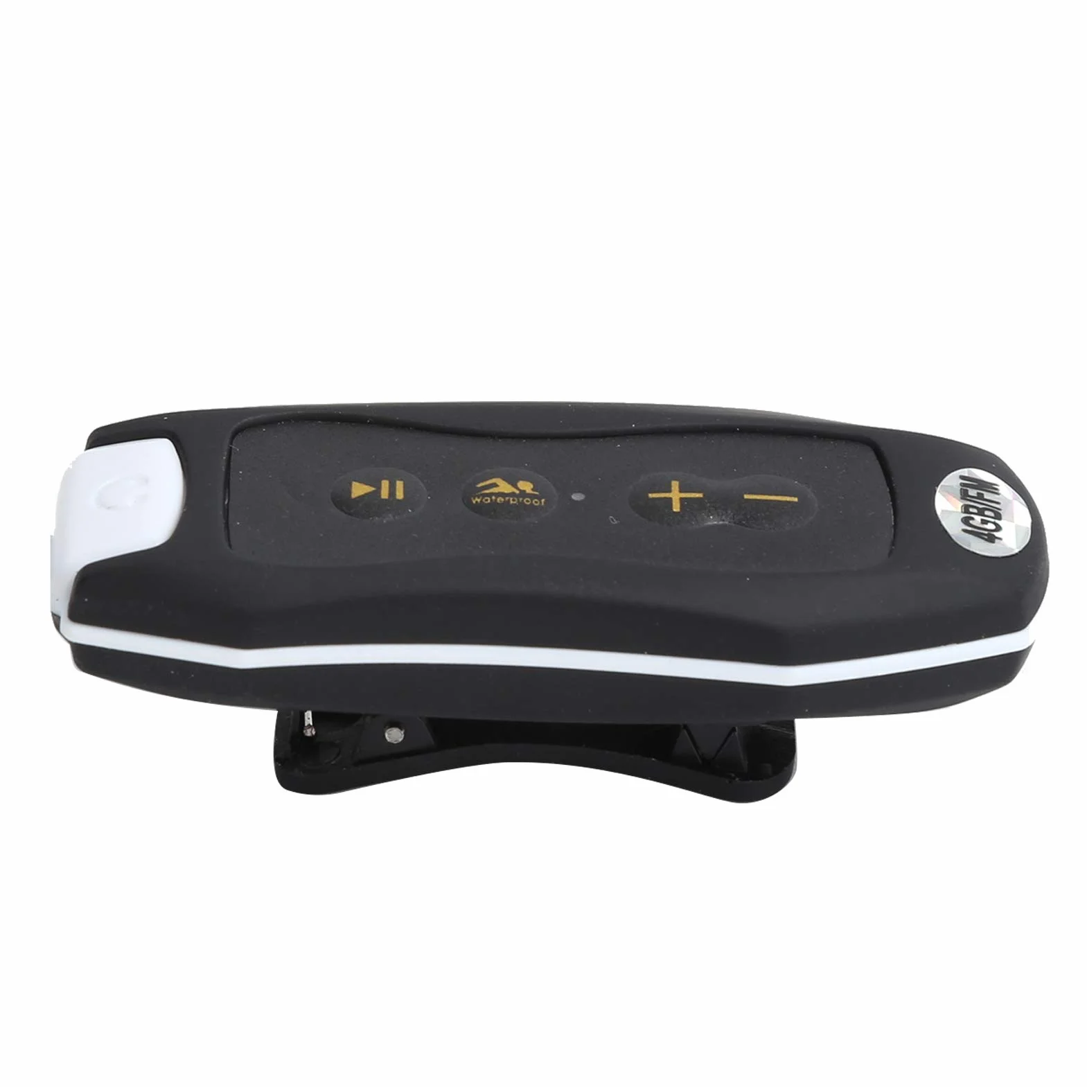 Yosoo Lecteur MP3 Étanche Natation 4 Go IPX8 FM Musique Portable Plongée Sport avec Écouteurs et Clip