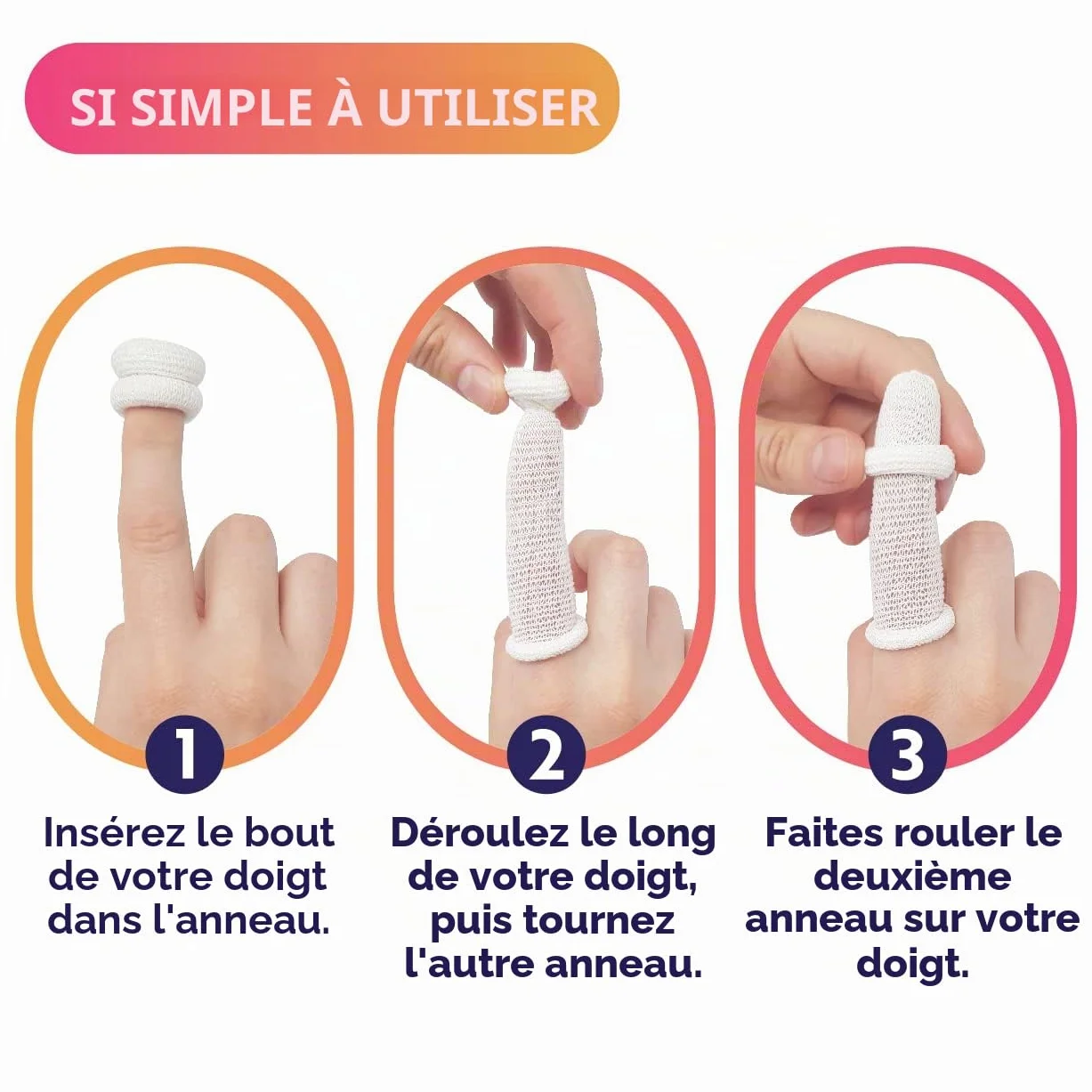Protège-doigts lot de 30 pièces différentes couleurs
