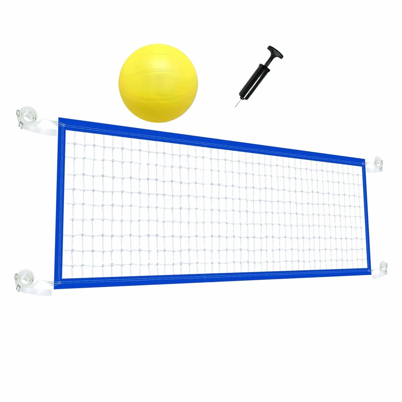 Filet de Volley-Ball pour Piscine Creusée - 15 Pieds avec Boucle de Remplacement Polyester ABS