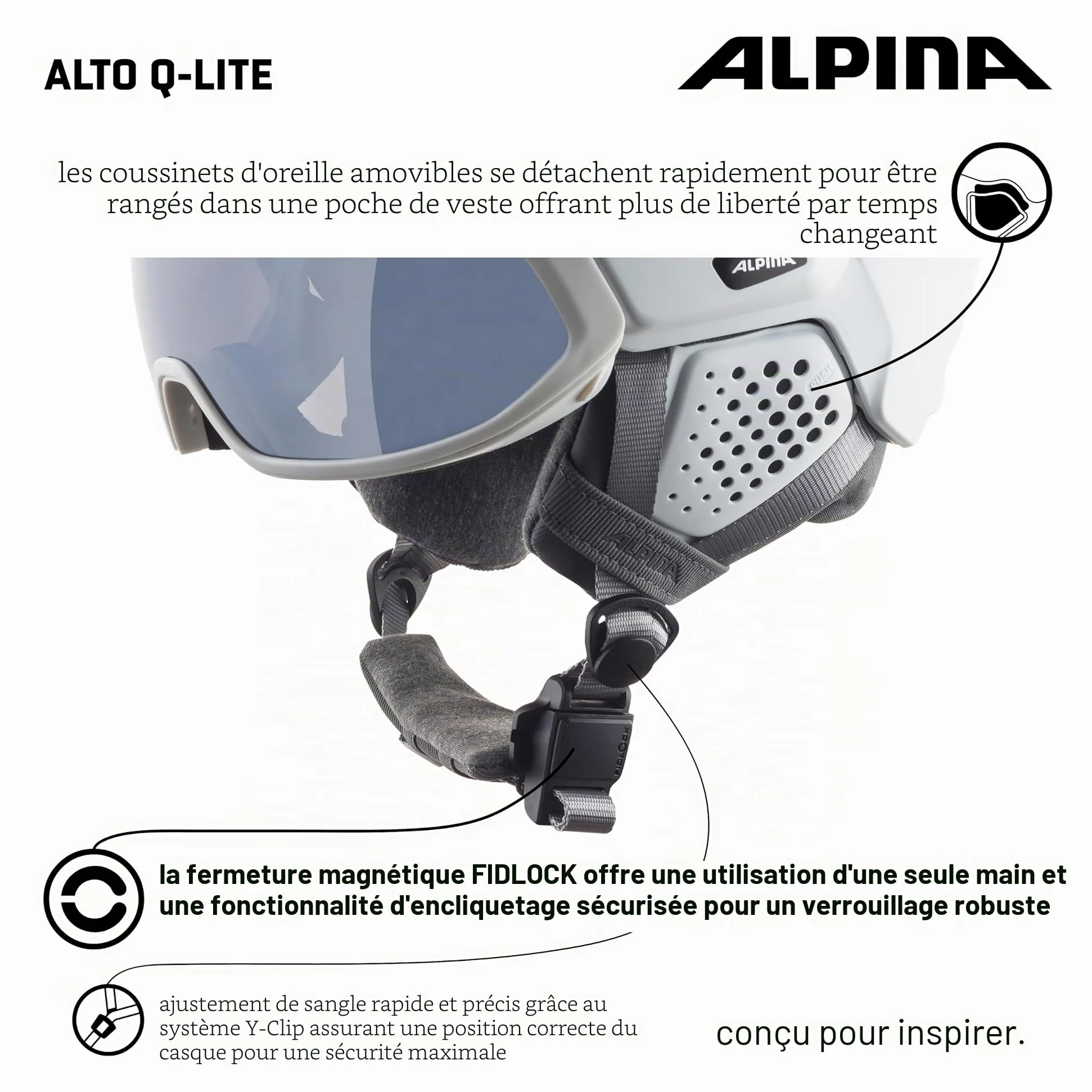 Alpina Alto Q-Lite Helm 2024 White Matt