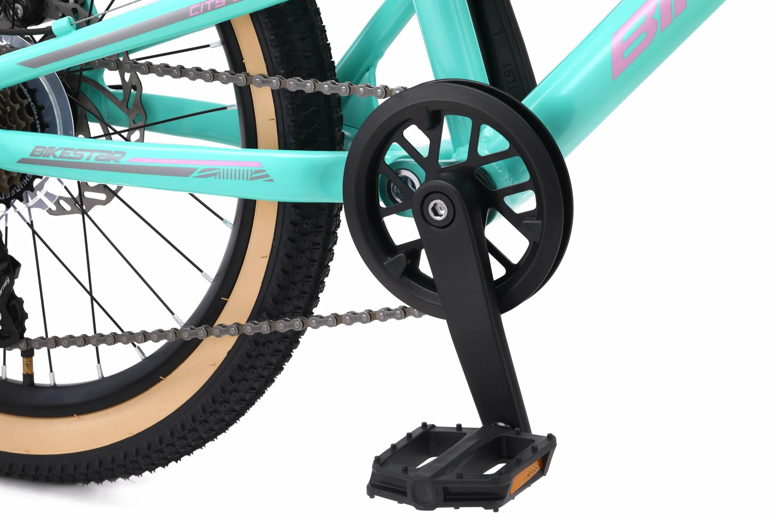 BIKESTAR VTT Vélo Tout Terrain Tout Suspendu 20 Pouces 7 Vitesses Shimano Freins Disque Enfants 6 Ans