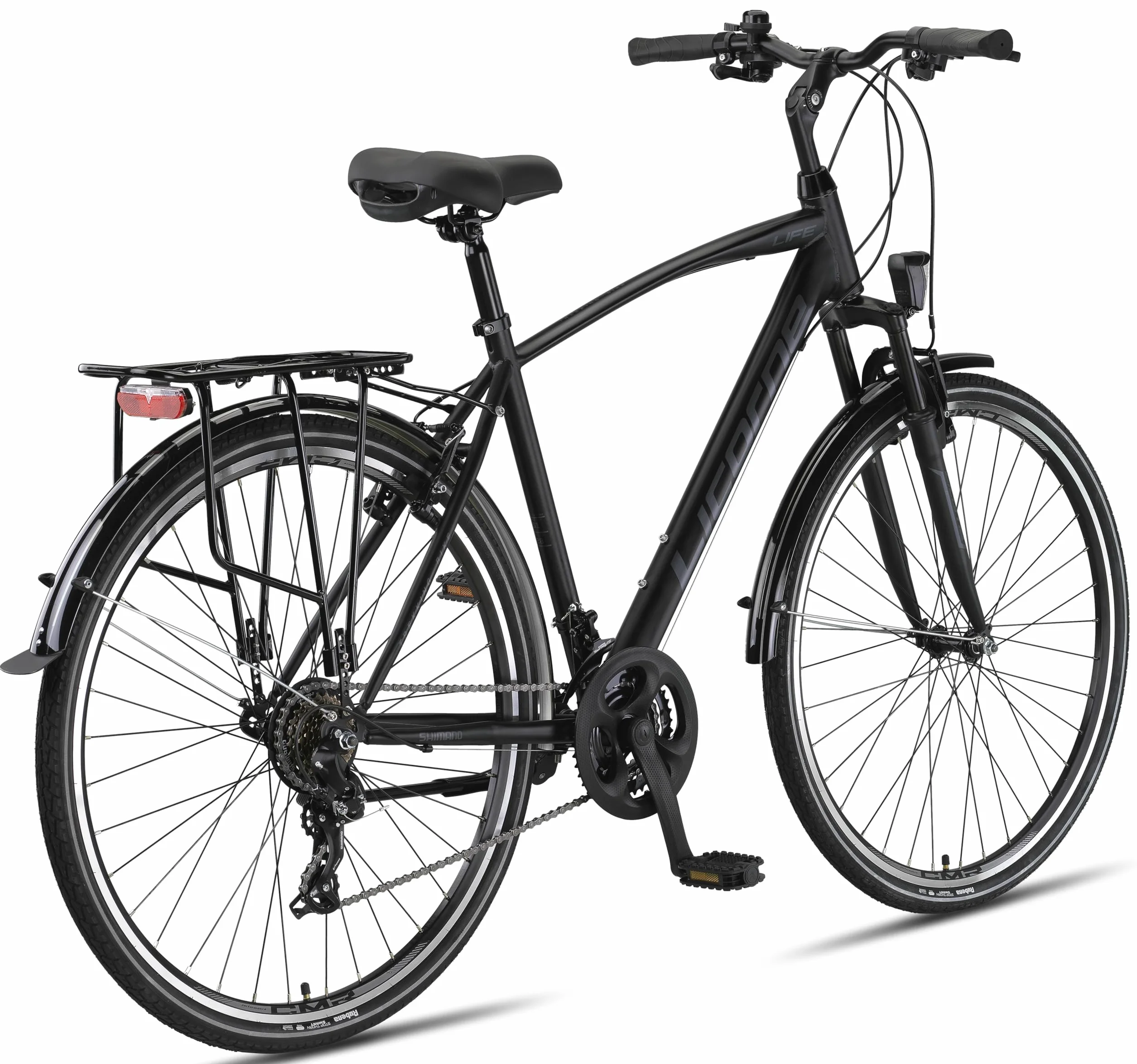 Licorne Bike Life M-V Vélo de randonnée 28'' 21 vitesses Dérailleur Shimano