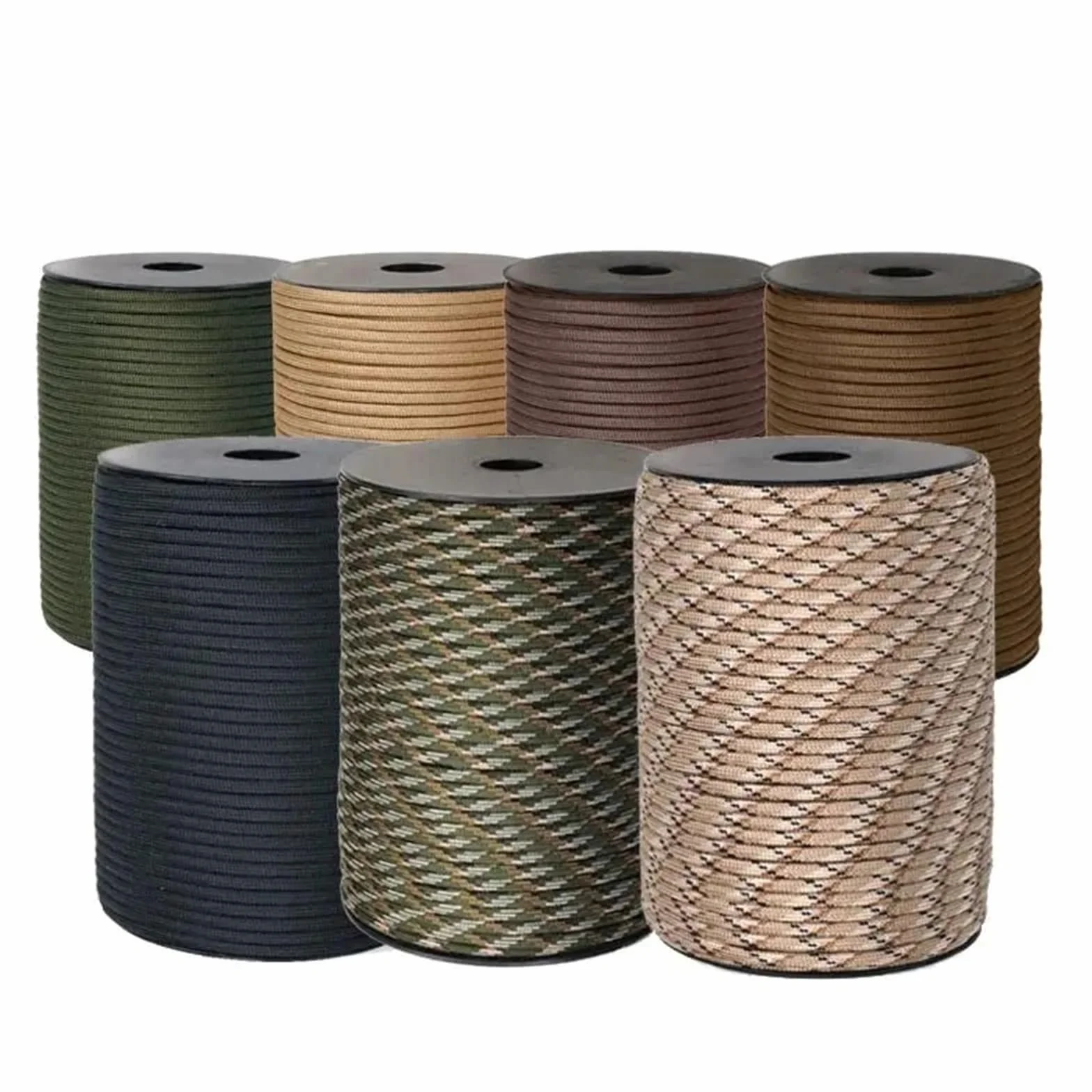 Paracorde 550 7 cœurs 100M Dia.4mm Corde Parachute Camping Plein air Survie Khaki